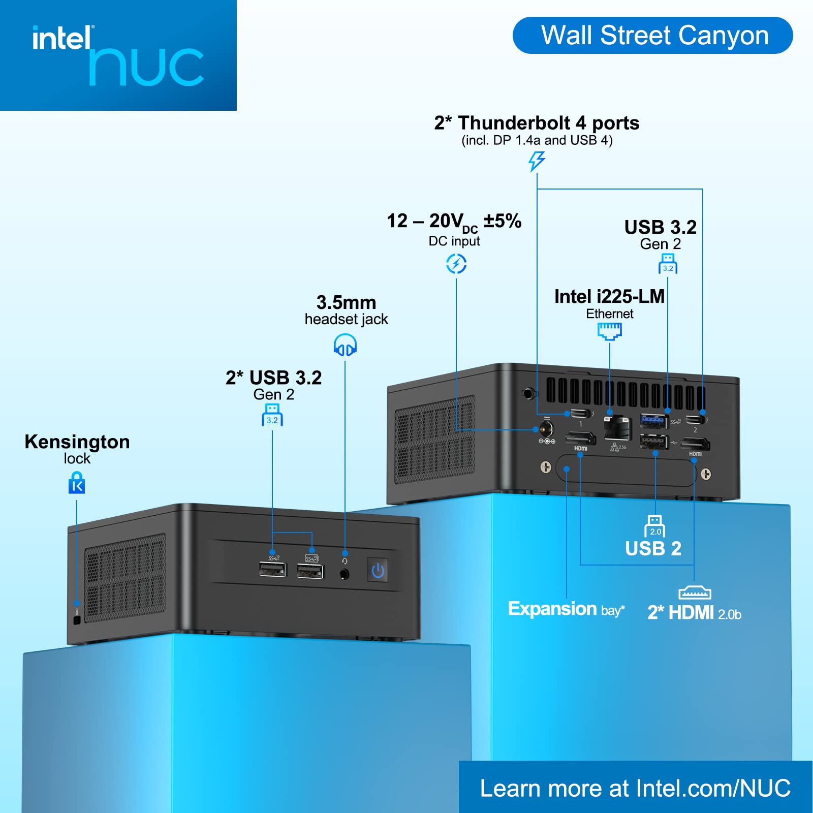 Intel Nuc 12 Pro Wall Street Canyon Nuc12Wshi5 Mini Pc, 12Th Gen Intel Core I5 1240P, 12 Cores, 12Mb Intel Smart Cache, Upto 4.4