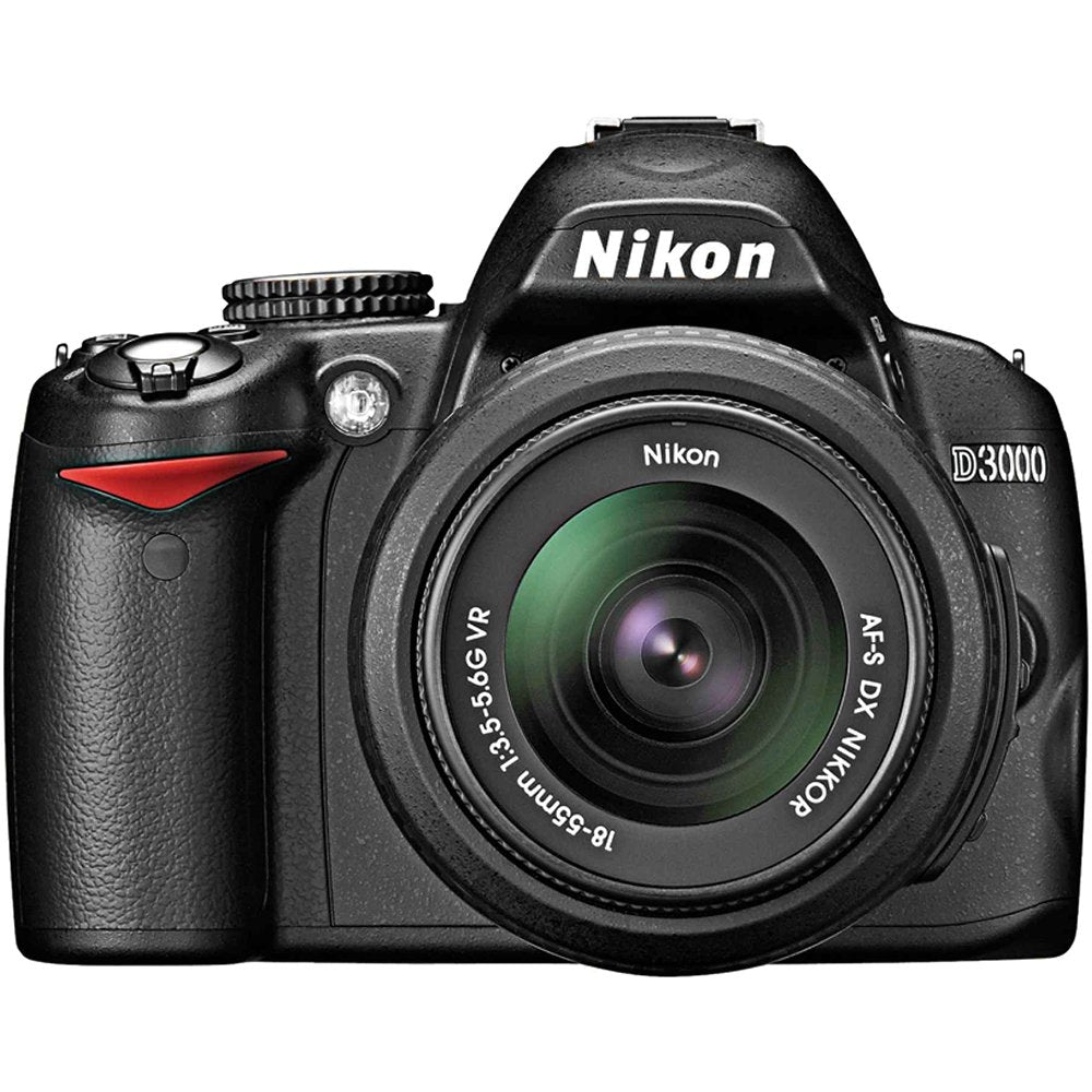 Nikon D3000 10.2Mp Digital Slr Camera With 18 55Mm F/3.5 5.6G Af S Dx Vr Nikkor Zoom Lens