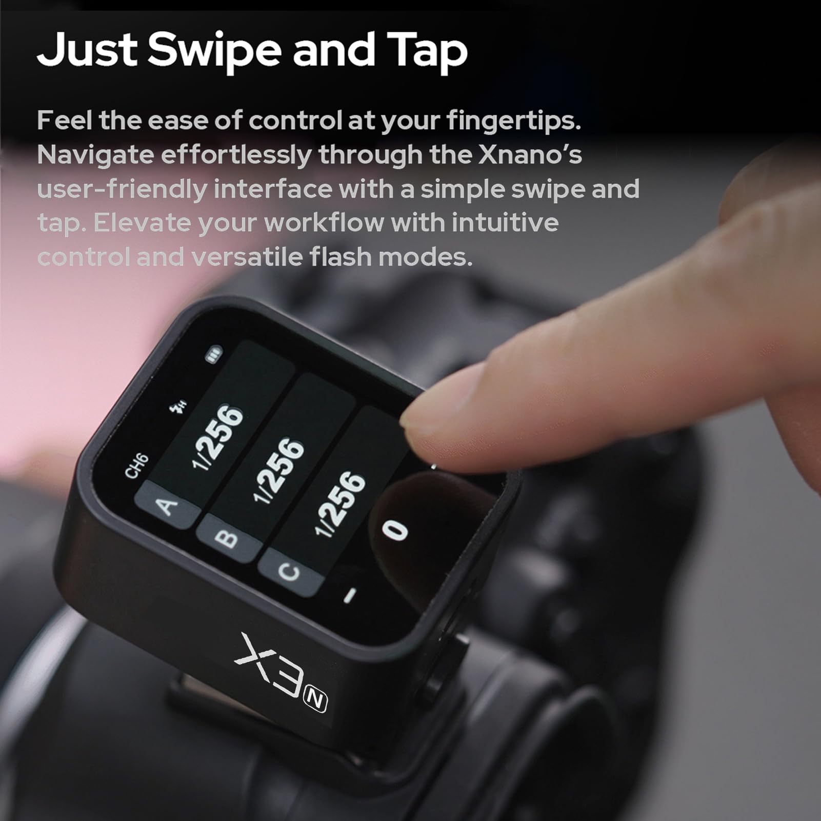 Godox X3N 2.4G Wireless Flash Trigger Transmitter Ttl Autoflash With Large Oled Touchscreen Multiple Flash Modes With Usb Port 3