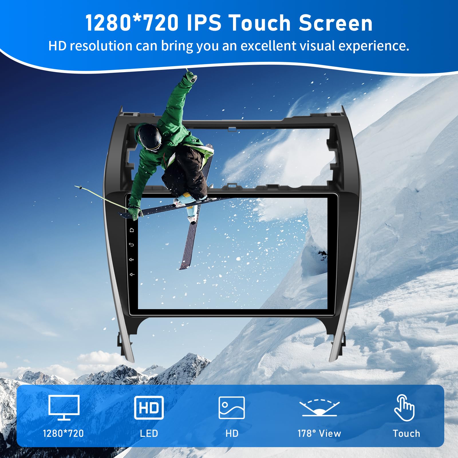 Android 13 4Gb+32Gbcar Stereo Radio For Toyota Camry 2012 2014, 10.2 Inch Ips Hd Touch Screen Camryradio Head Unit With Wireless