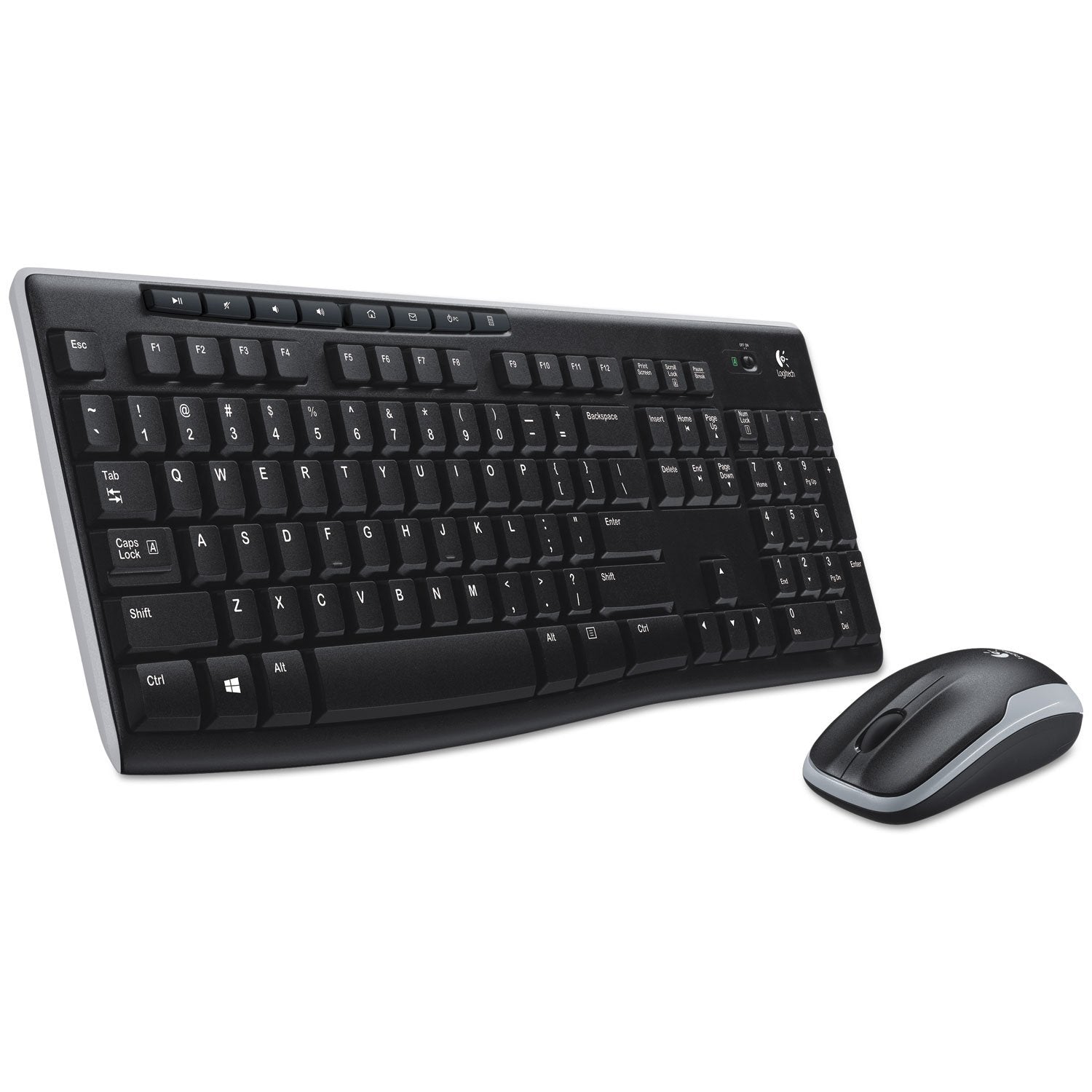 Logitech Keyboardmouse 920 004536 Wireless Combo Mk270 24Ghz Black Electronic Consumer Electronics