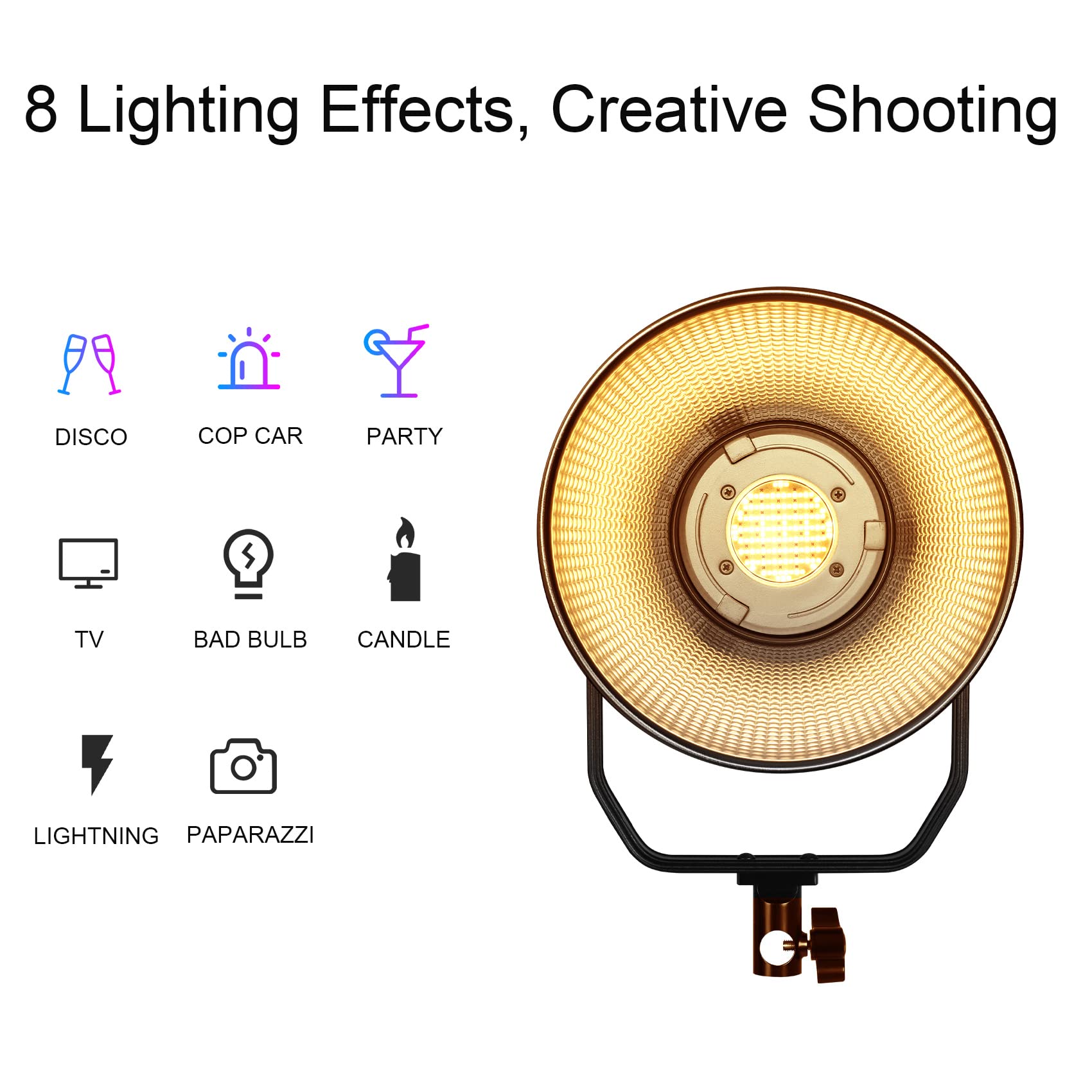 Gvm Rgb Video Light Kit, 200W Bi Color Led Video Lighting With Dmx Bowens Mount Softbox & Stand, Studio Light For Photography Sh