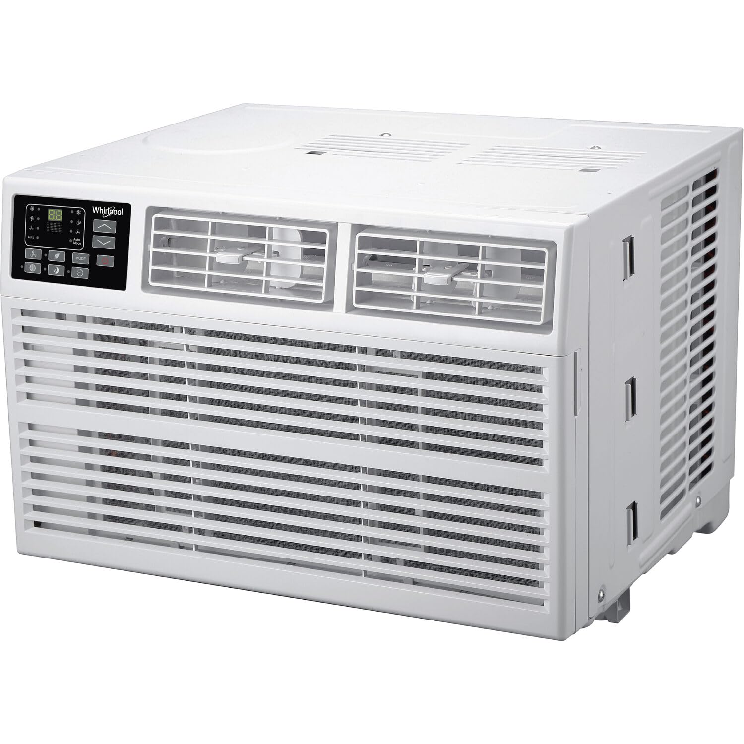 Whirlpool Whhw182Bw 18,000 230V Air Conditioner With Supplemental Heat, Window Mounted Ac Unit With Heater For Apartment, Living