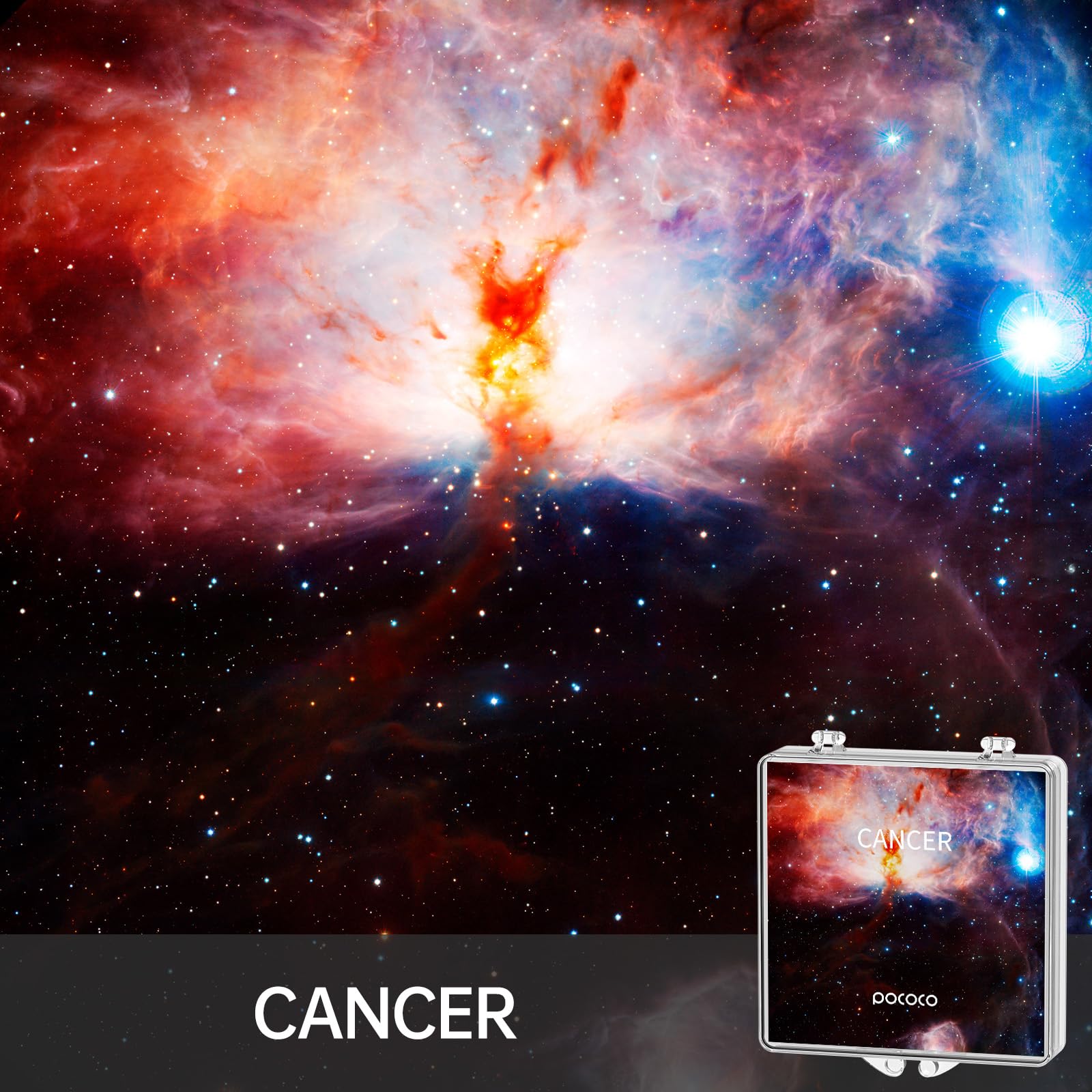 Pococo Realistic Constellation 2 Galaxy Star Projector Night Light Discs: Realistic Galaxy Patterns, 5K Ultra Hd, 96% Light Tran