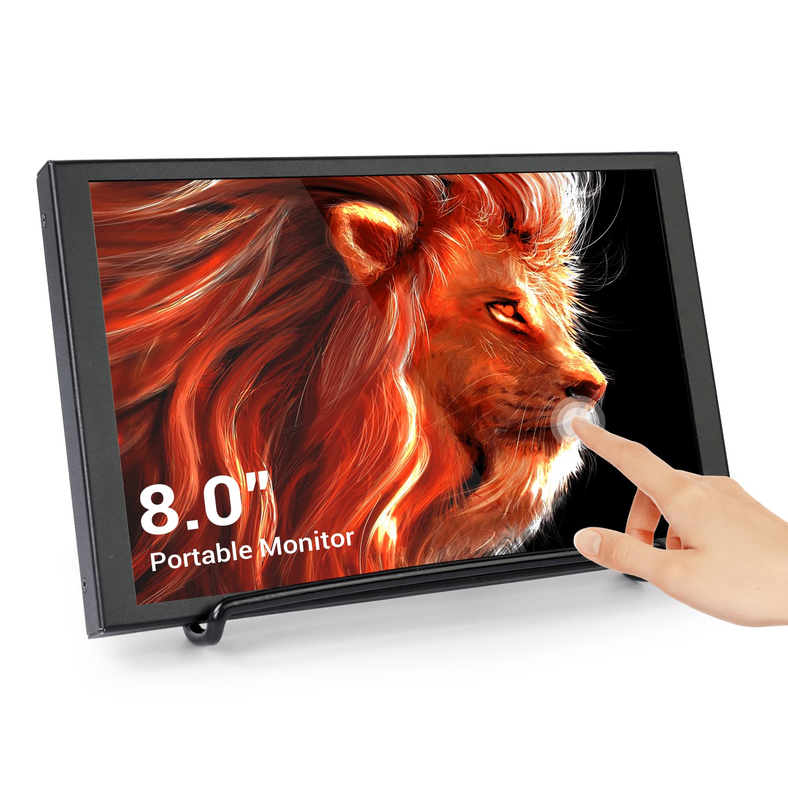 Elecrow 8 Inch Touchscreen Monitor Portable Screen Hdmi Compatible Lcd Display 1280X800 Compatible With Raspberry Pi Pc Jetson N