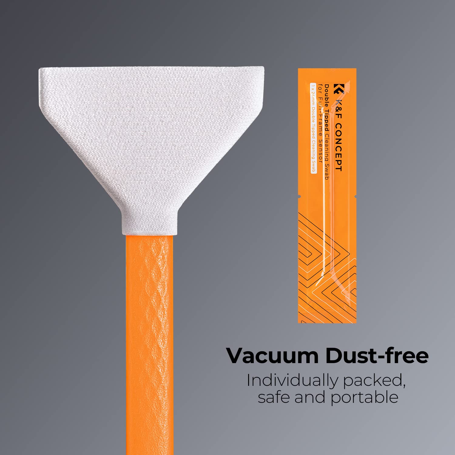 K&F Concept 14Pcs Double Tipped 24Mm Aps Full Frame Sensor Cleaning Swab, Dslr Or Slr Digital Camera Cleaning Kit And Full Frame