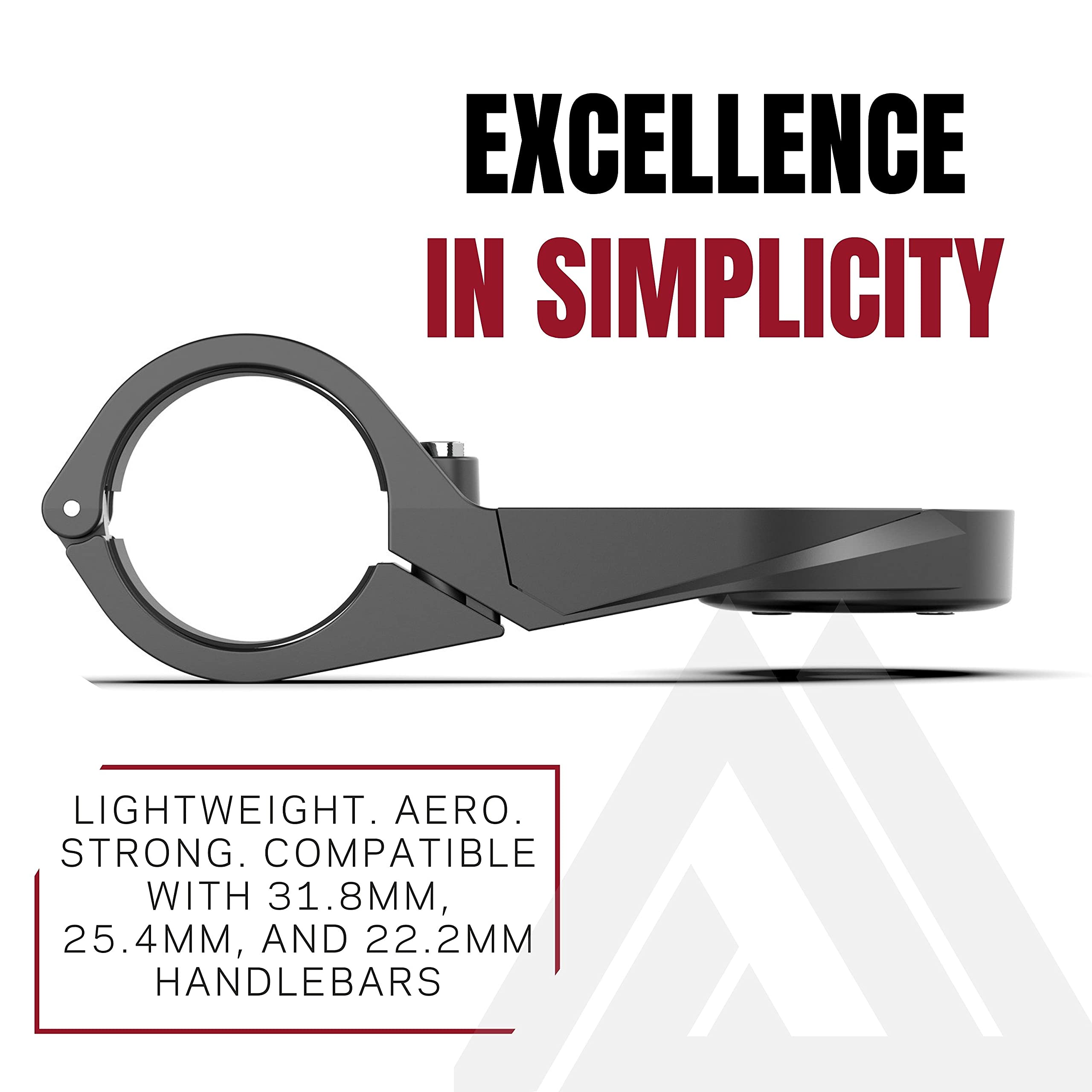 Kom Cycling Bryton Mount Compatible With Multiple Bryton Computers Including The Bryton Ryder 15, 10, Aero 60, 310, 330, 410, 42