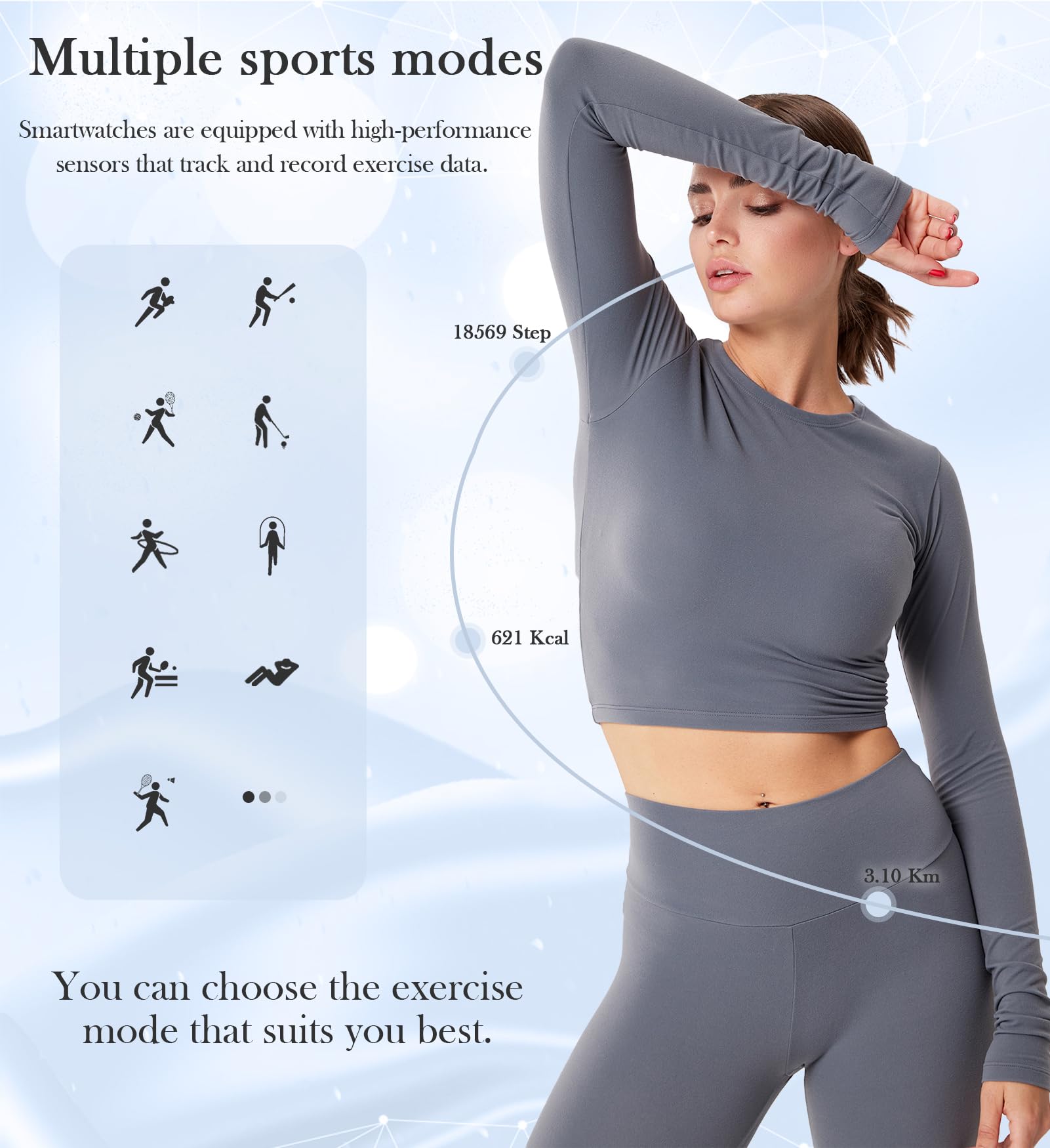 1.6'' Touch Screen Smart Watch For Women (Answer/Make Call), Activity Trackers And Smartwatches With Waterproof Heart Rate Sleep