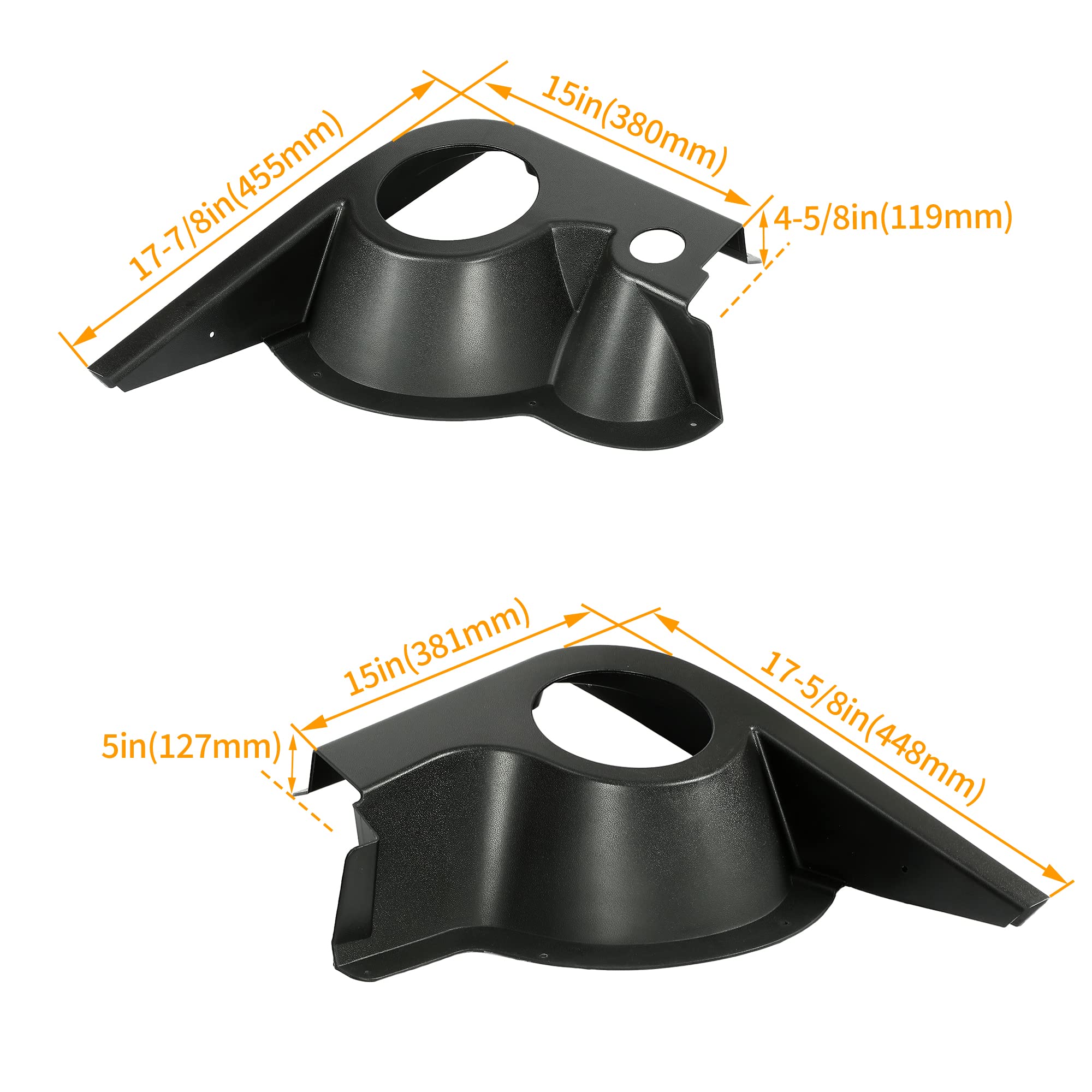 Kuafu Speaker Pods Compatible With 1994 2023 Ezgo Txt Replacement For 627153 Golf Cart Black Texture Pair Abs Speaker Stands