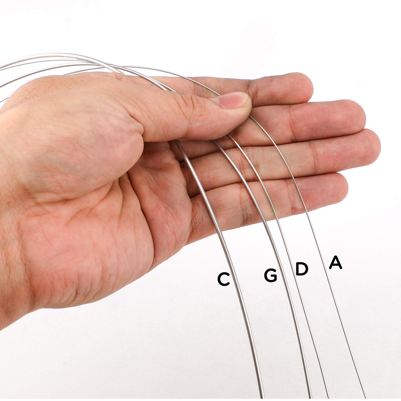 Luter 4/4 Cello String Universal Set Classic Silver String (Adgc) Steel Core With Nickel Plated Ball Head For Cello Instrument