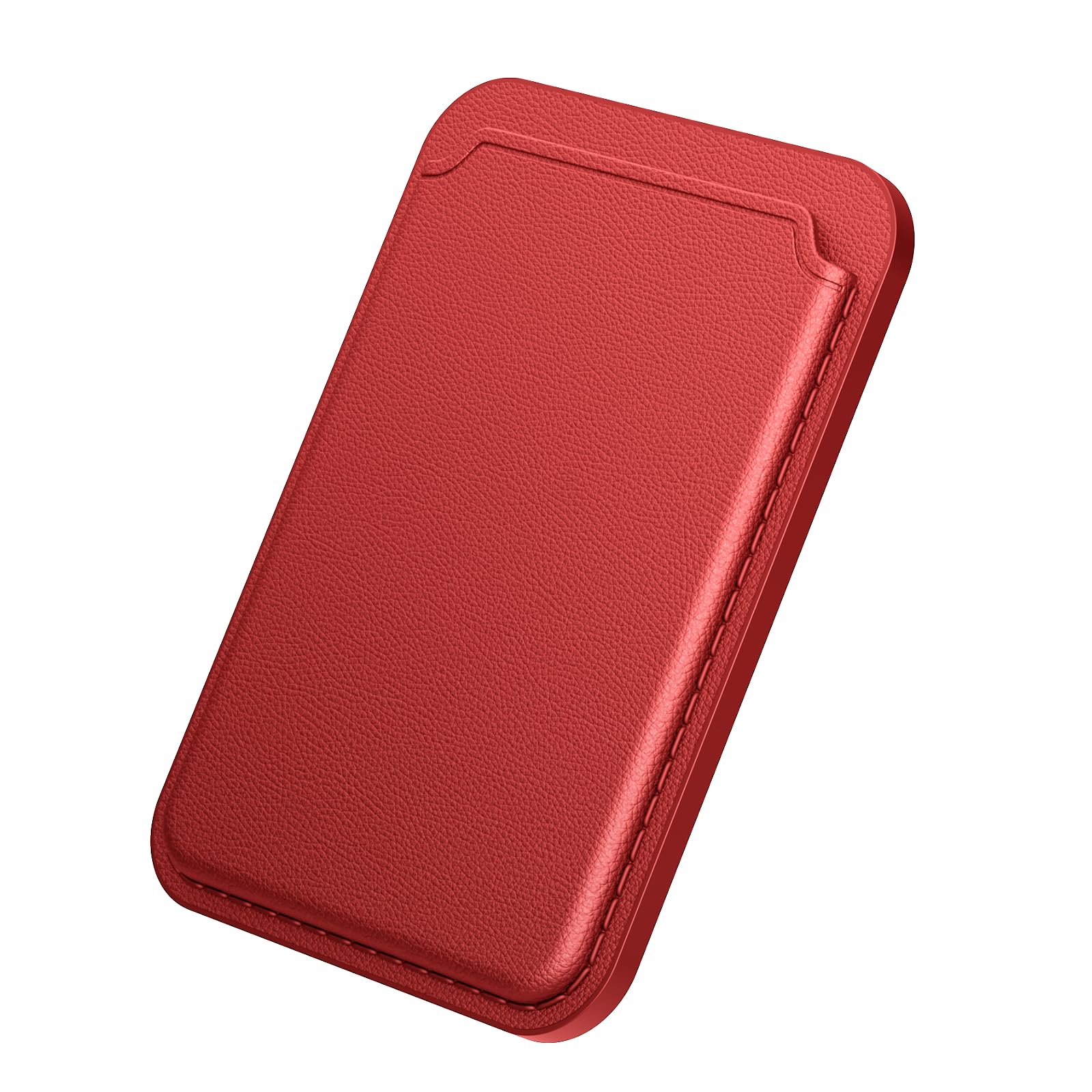 Miracase Magnetic Wallet, Compatible With Magsafe Wallet, 3 Card Holder, For Iphone 15/14/13/12 Series,Red