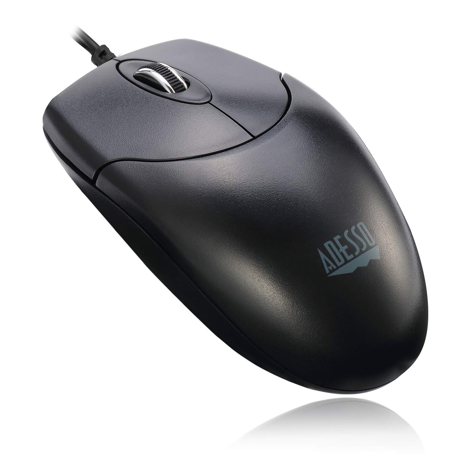 ADESSO iMouse M6C-TAA USB Type-C Full Size Mouse, Black, 1.6" x 2.4" x 4.5", TAA Certified, Plastic