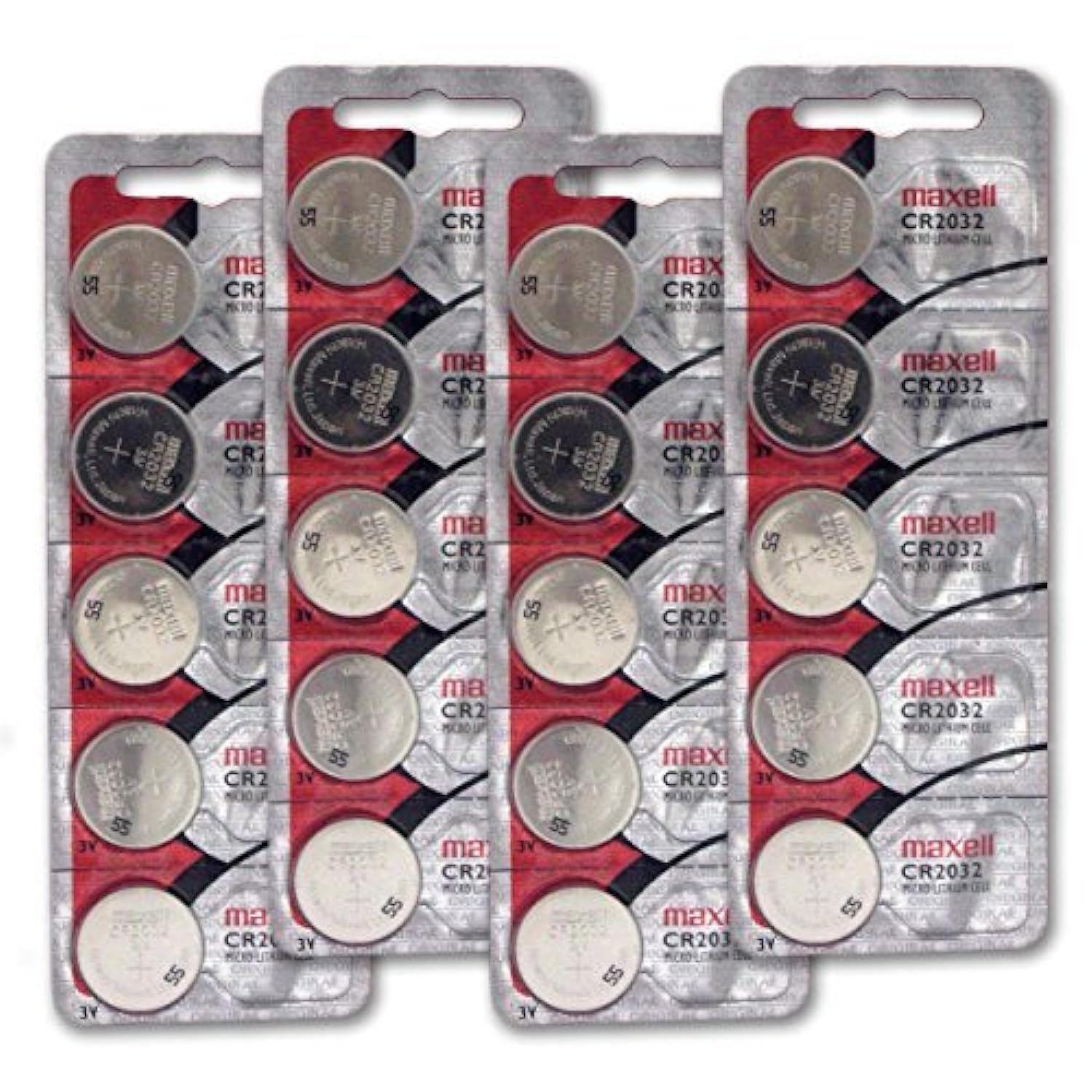 Cr2032 3V Micro Lithium Coin Cell Battery Maxell Original Hologram Pack Cr 2032   20 Pack