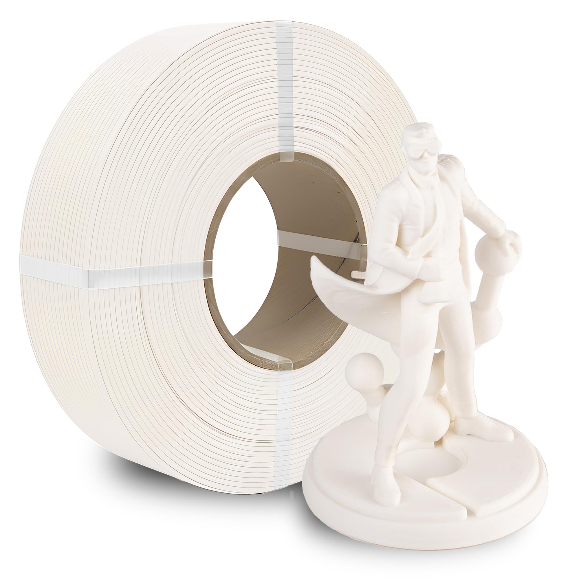 Polymaker Panchroma Refill Spool Matte Cotton White PLA 3D Printing Filament Refill, Compatible with All Reusable Spools and All