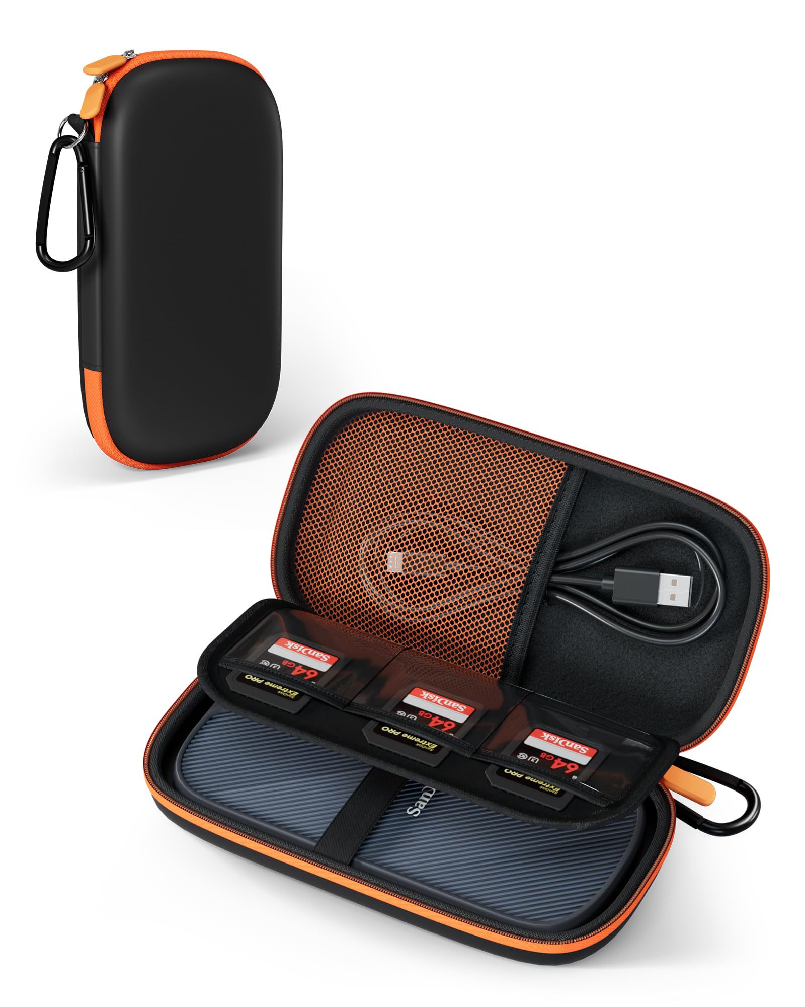 Procase Carrying Case For Sandisk Extreme Pro Ssd With Usb4 2Tb 4Tb (Case Only), Hard Drive Eva Travel Storage Bag Protective Co