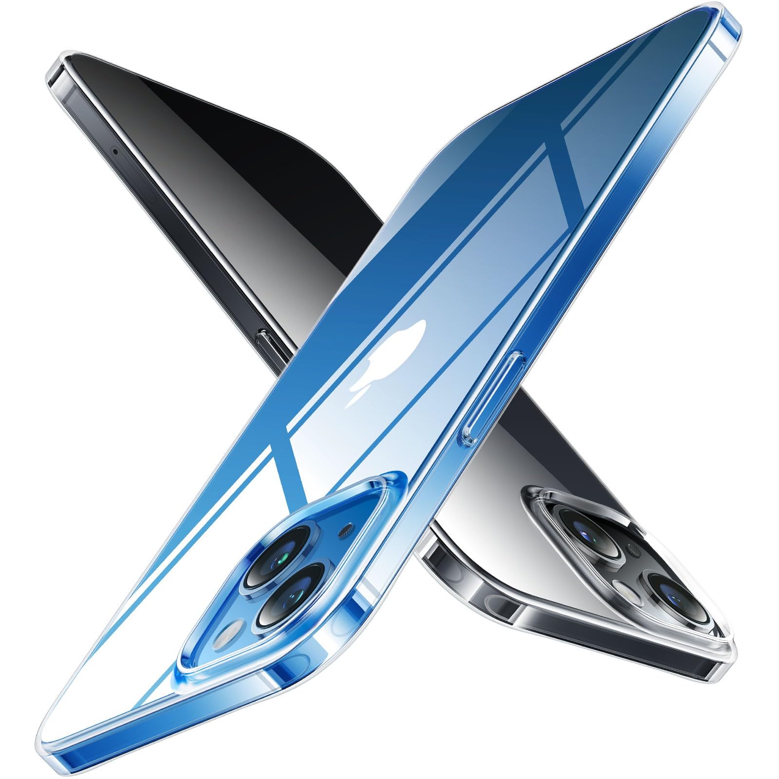 Torras Iphone 13 Case Clear, Blooming Original Beauty [Upgraded Military Drop Protection] Phone Cases Soft Tpu Ultra Thin Slim S