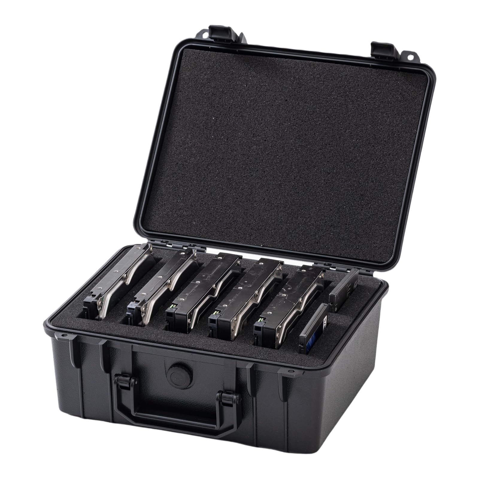 14Slot Storage Box For 2.5/3.5 Inch Internal Hard Disk, Portable Design For Carrying And Transportation, Ip65 Water Resistant,