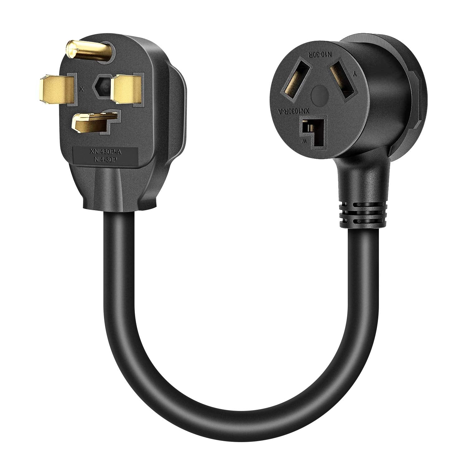 Dryer Adapter 4 Prong To 3 Prong Dryer Plug Outlet Adapter Power Cord Nema 14 30P To 10 30R, Stw 10Awg, 30Amp, 250V, 1.5Ftl8