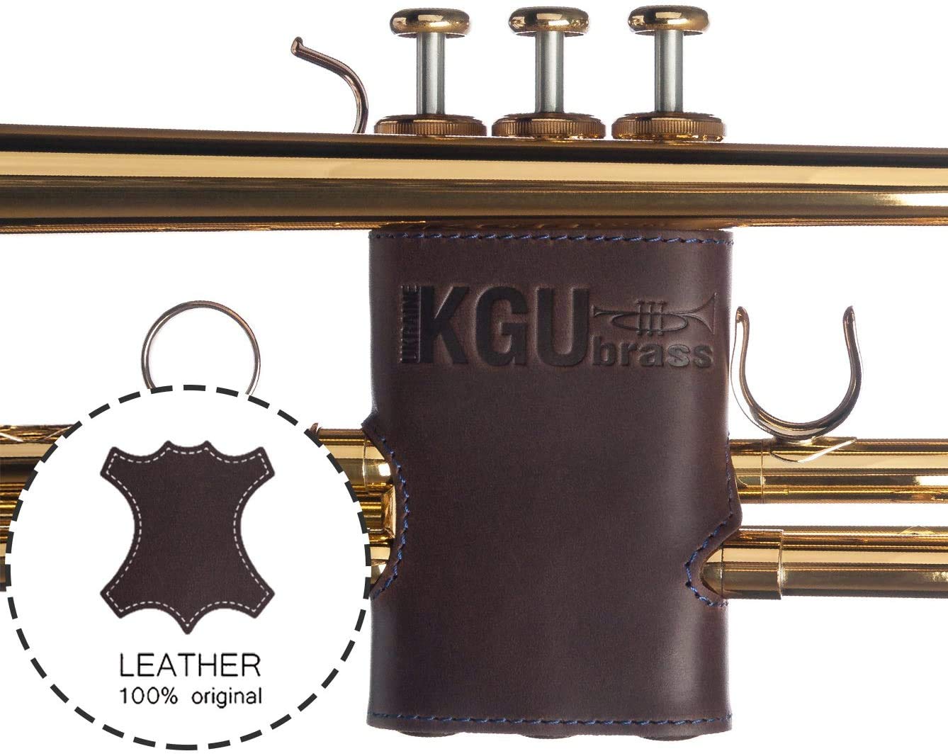 Trumpet Valve Guard By Kgubrass Is The Leather Trumpet Valve Protector Made Of Luxurious Mild And Thick Material; Use As Protect