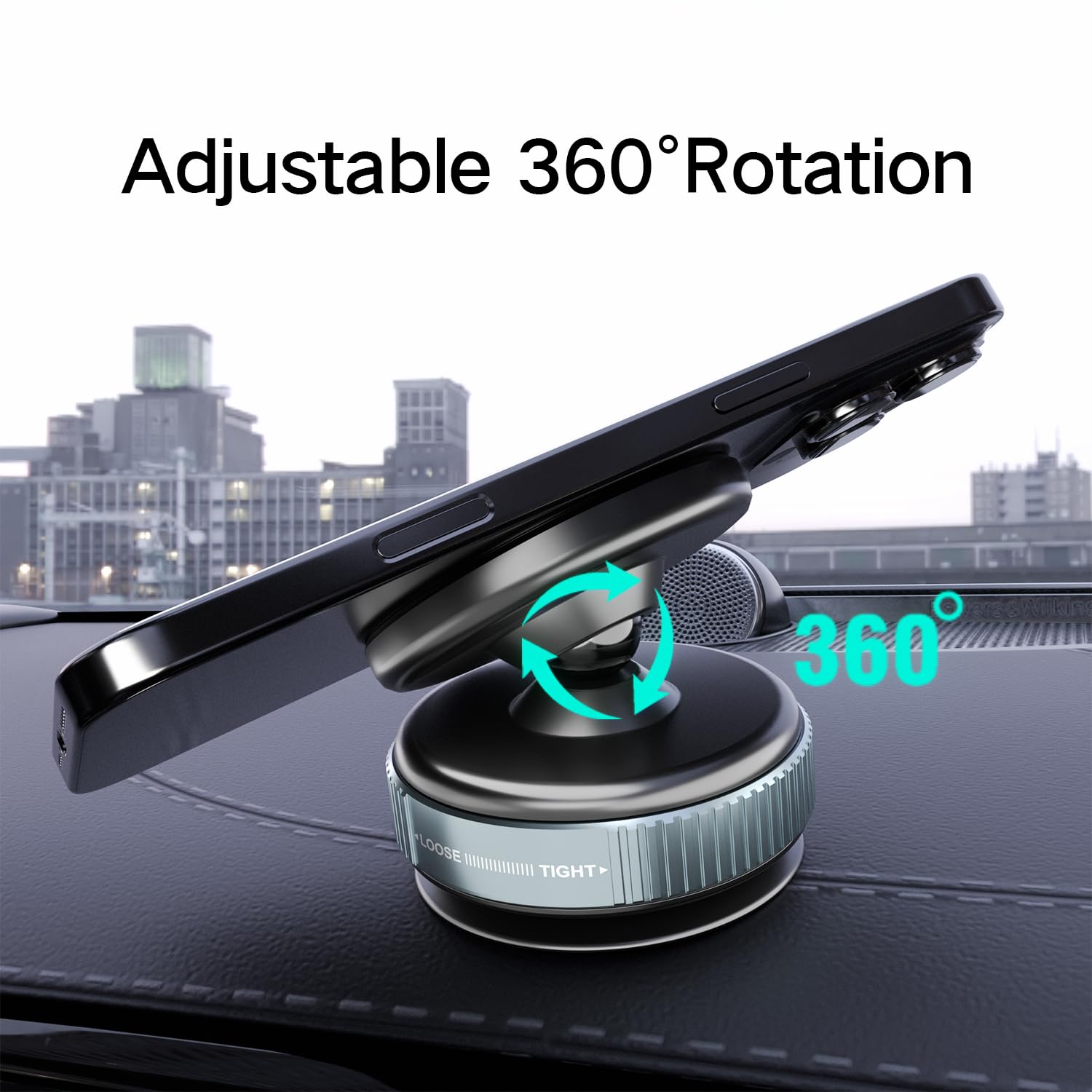 Ultra Vacuum Magnetic Suction Car Phone Holder, 360 Rotatable Car Phone Mount, Suction Cup Car Phone Mount For Iphone 16/15/14/1