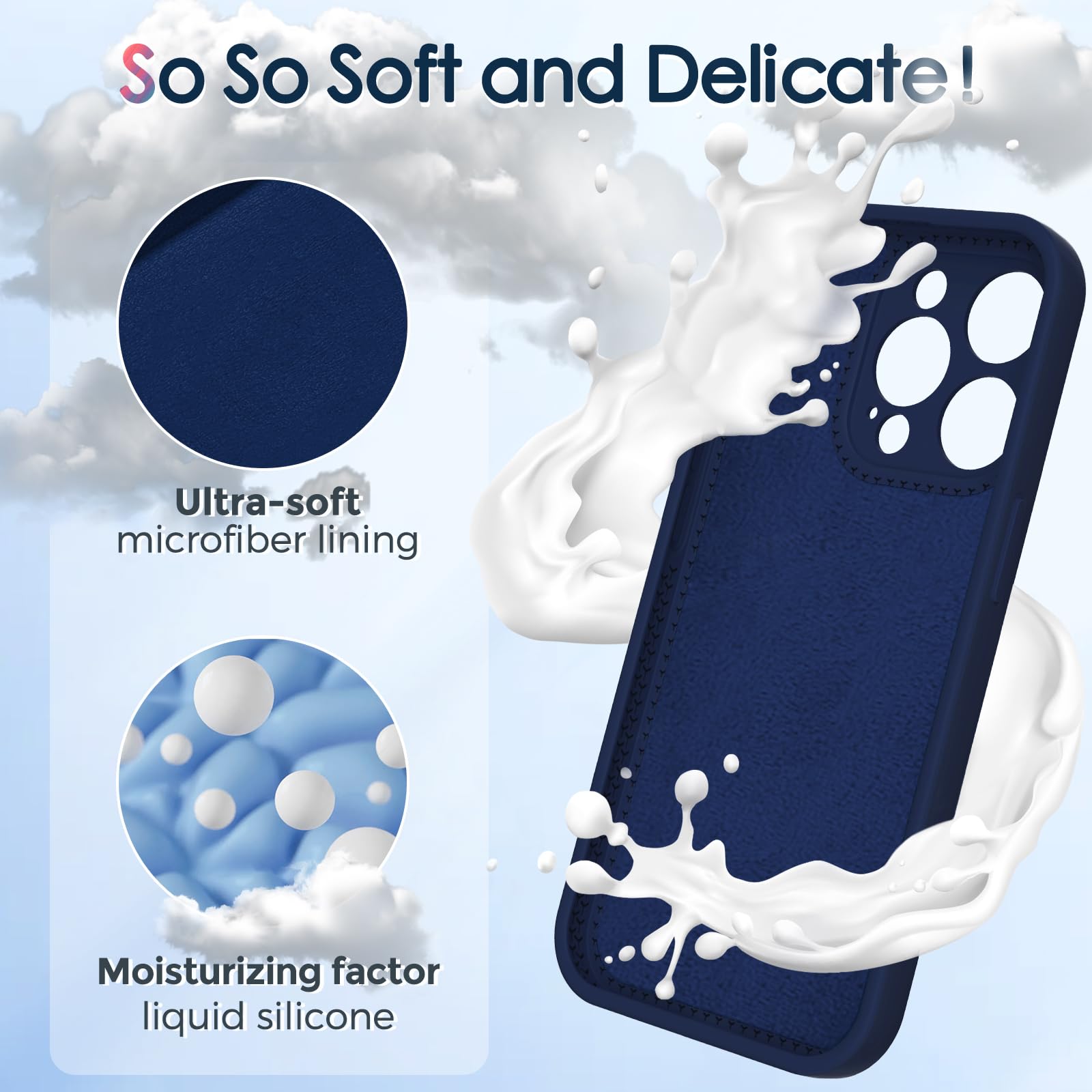 Mag Ring Designed For Iphone 15 Pro Case, Liquid Silicone [Moisturizing Factor] Extreme Soft Slim Phone Case With Stand [Compati