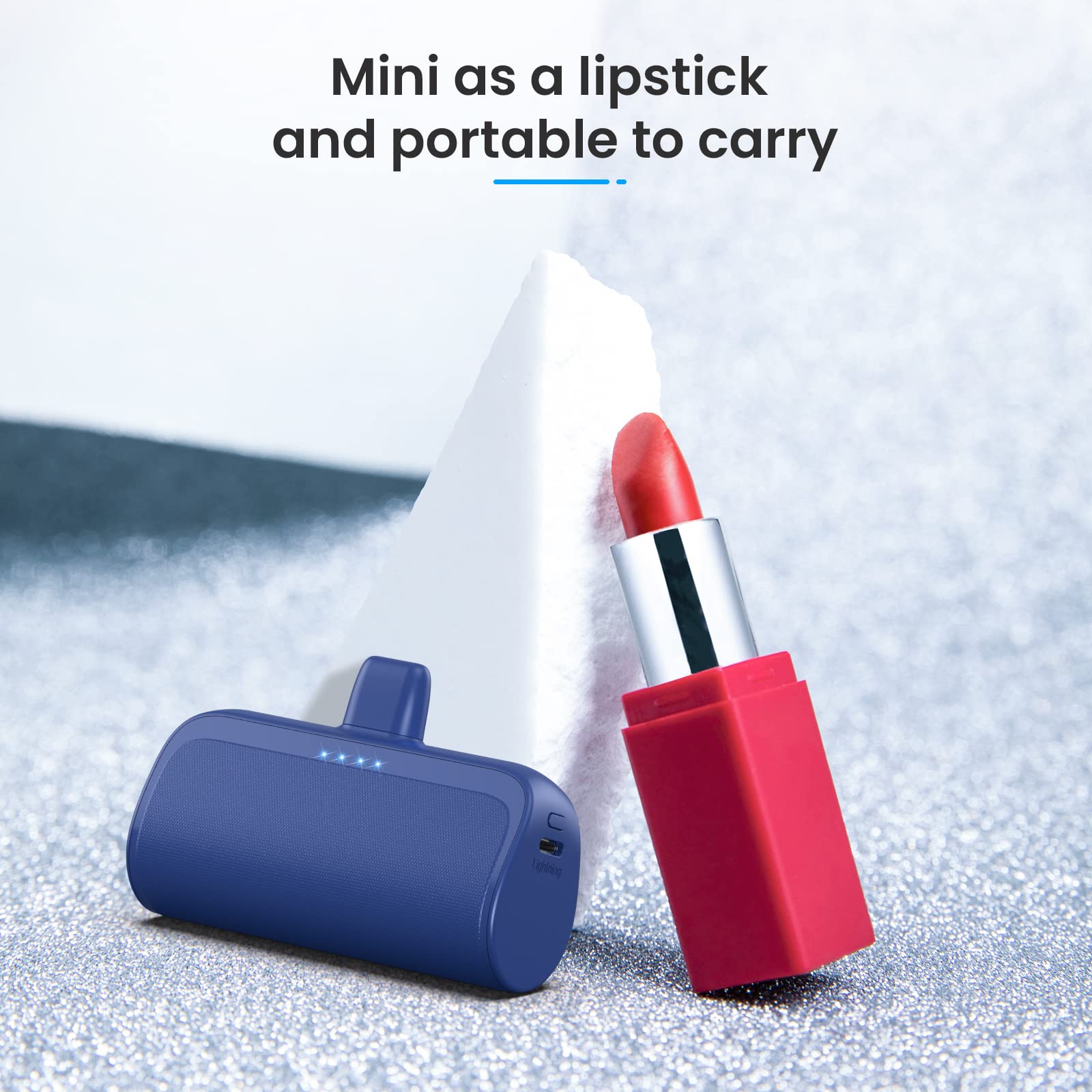 Mini Portable Charger Power Bank For Iphone,5200Mah Portable Phone Charger, Ultra Compact Pd Fast Charging Battery Pack Compatib