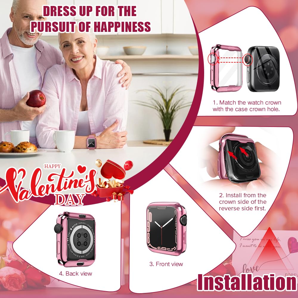 Top4Cus 42Mm Cover Soft Tpu Anti Scratch Lightweight 42Mm Iwatch Case All Around Screen Protector, Optional Cases Compatible Wit