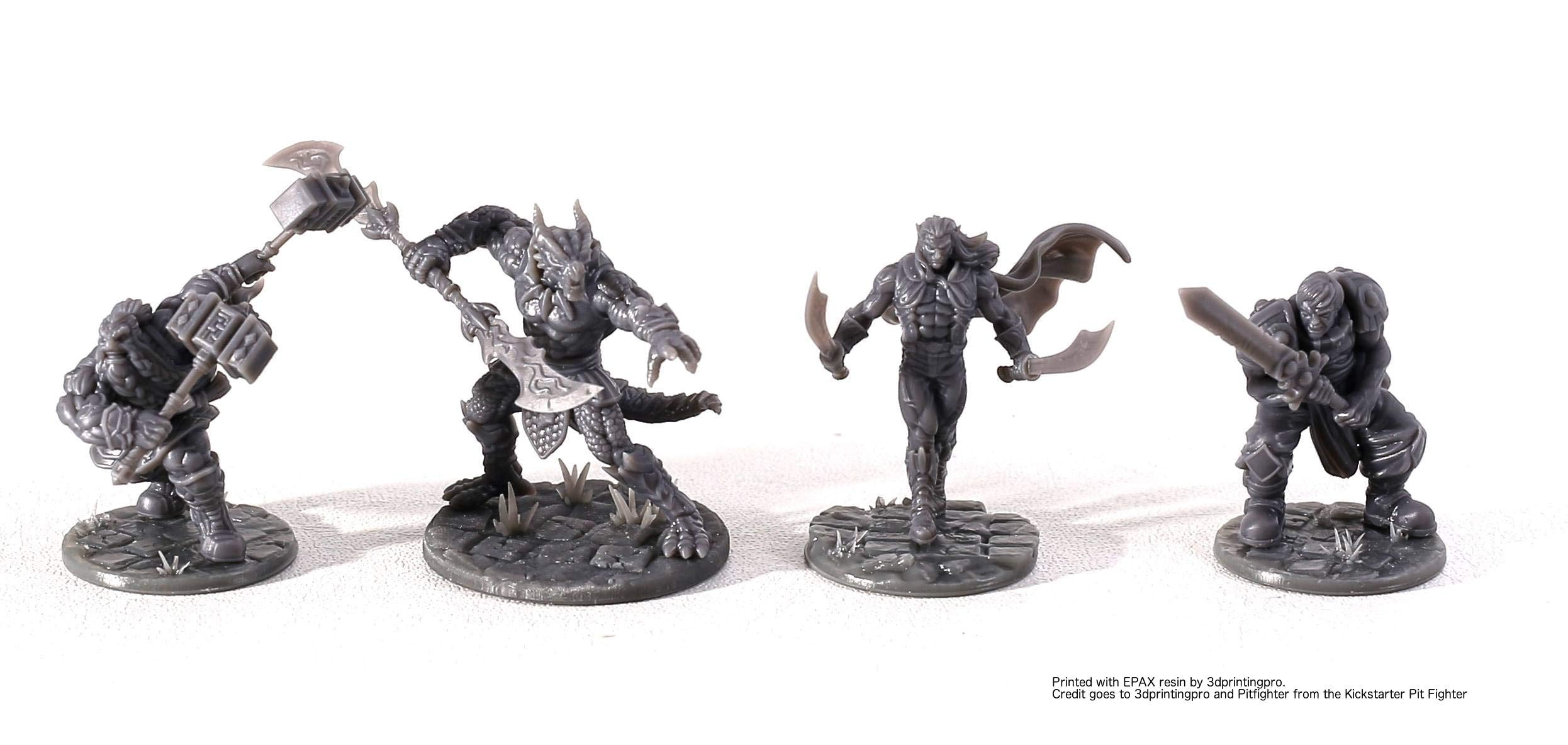 Epax 3D Printer Hard Resin For Lcd 3D Printers, 1Kg Grey