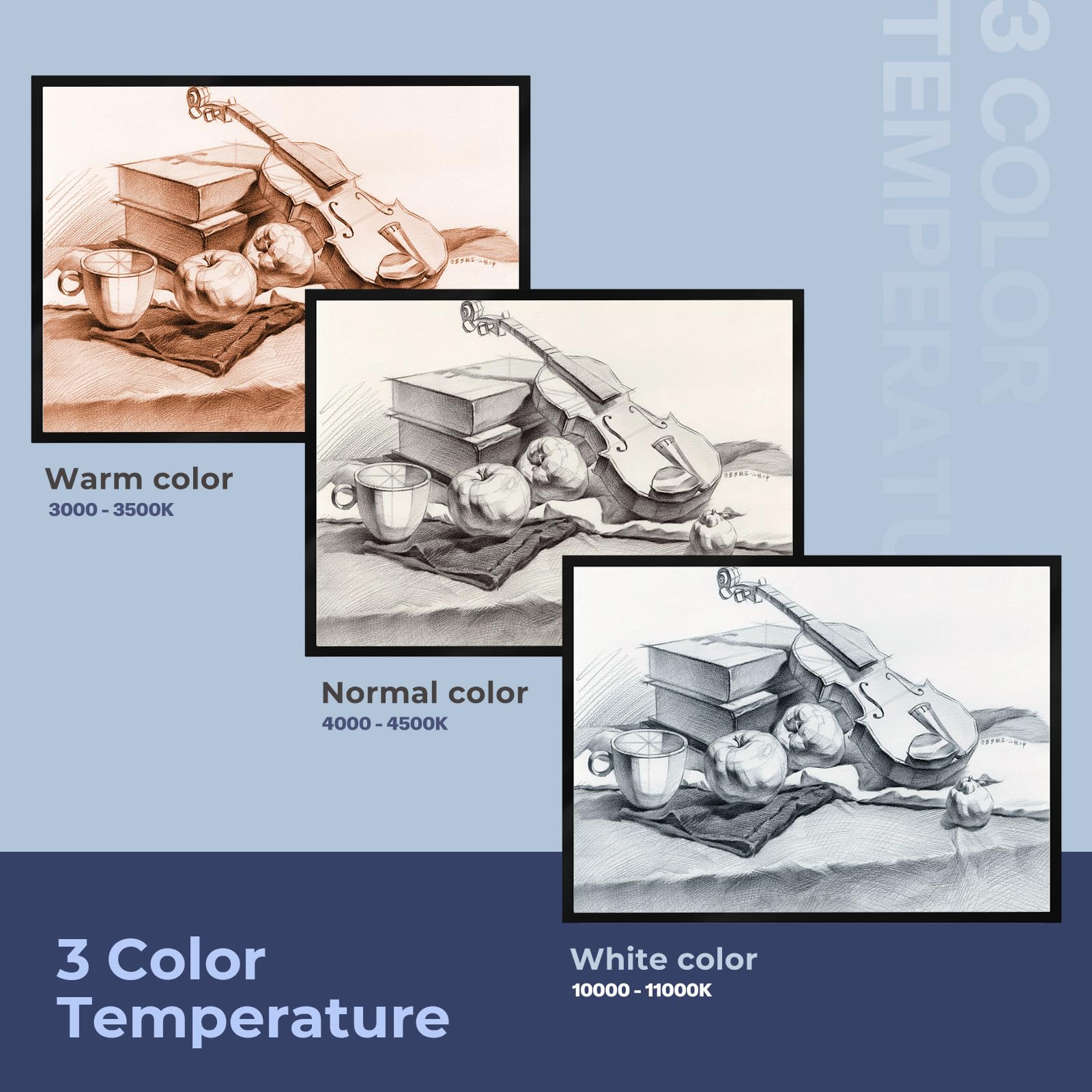 Donpoder A2 Light Pad (25.5'' X 18.5''), Led Large Light Board For Diamond Painting,3 Color Modes Light Box 10 Levels/Stepless D