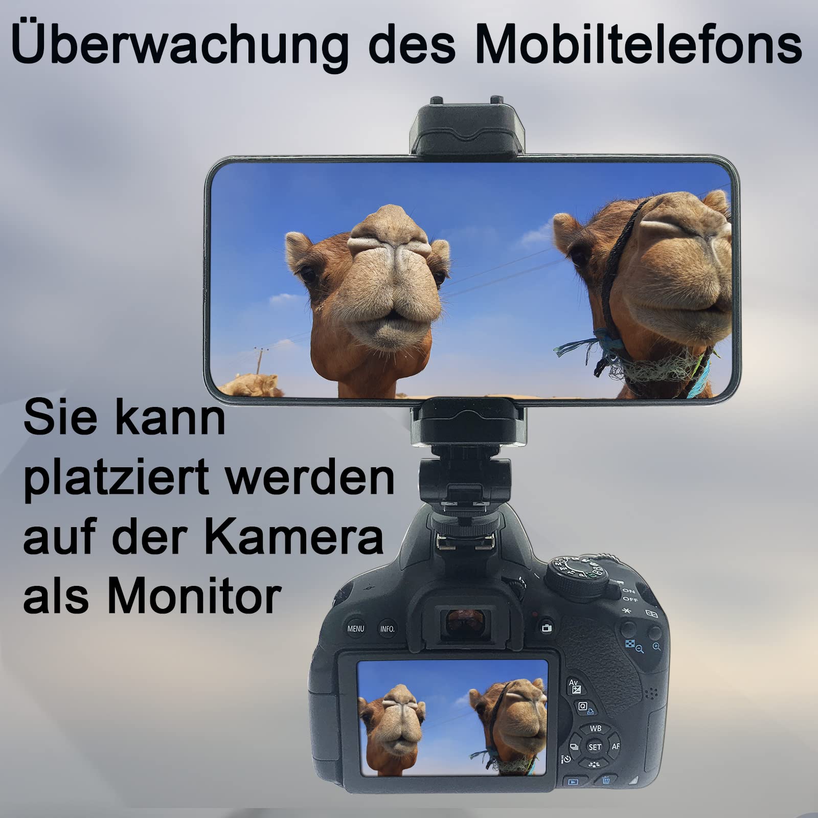 Zeetain Camera Hot Shoe Phone Holder, Phone Tripod Mount Adapter With Cold Shoe For Microphone Led Light Iphone Dslr Camera Phot