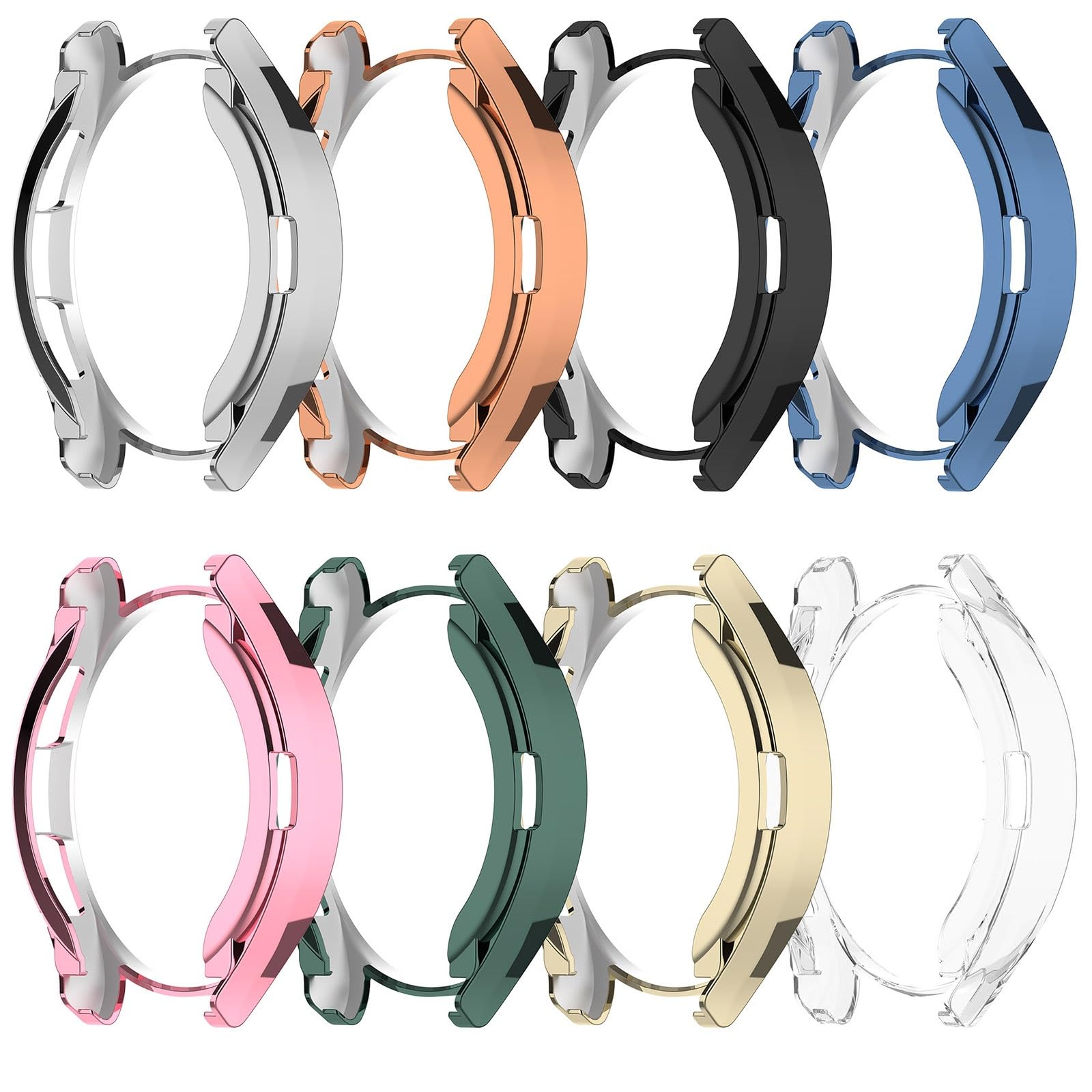 Screen Protector Case Compatible For Samsung Galaxy Watch 6 Classic 43Mm 47Mm Soft Tpu Bumper Cover Case Replacement For Galaxy