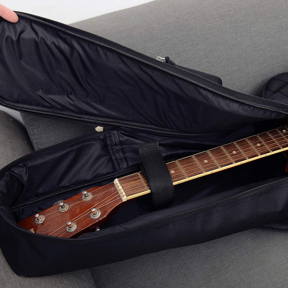 Moonembassy Jumbo Guitar Gig Bag Thickening And Waterproof 42 43 Acoustic Guitar Bag (Black)