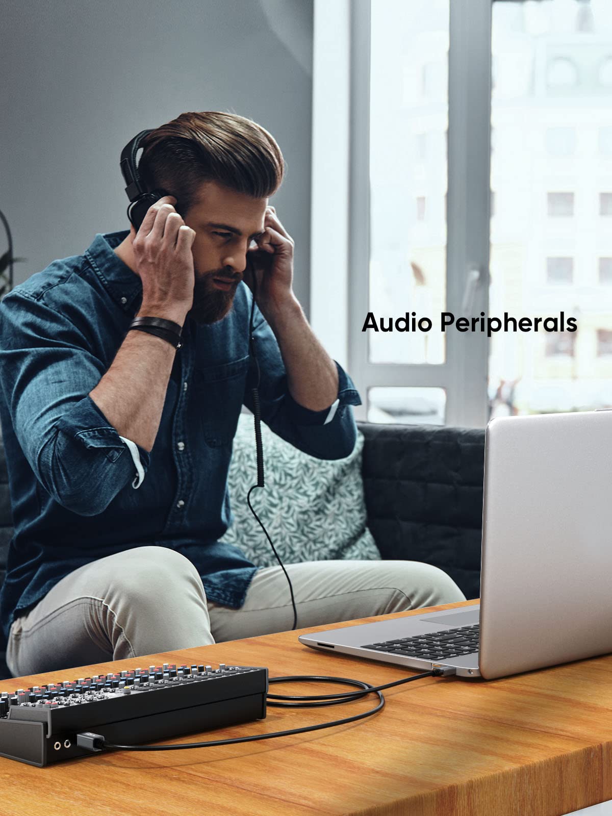 Cablecreation Long Usb Printer Cable 15 Feet, Usb Cable For Printer To Computer, Usb A Male To B Male Printer Cord For Hp, Broth