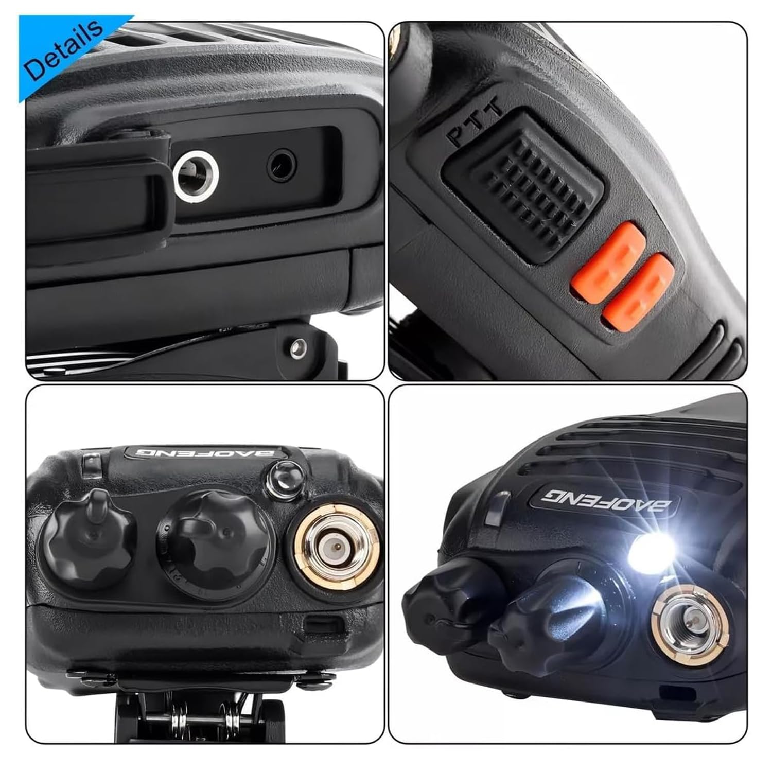 Baofeng Walkie Talkies 888S Rechargeable Walkie-Talkies Long Range With Earpieces For Adults, 2 Way Radios Kids Walkie Talkies 2