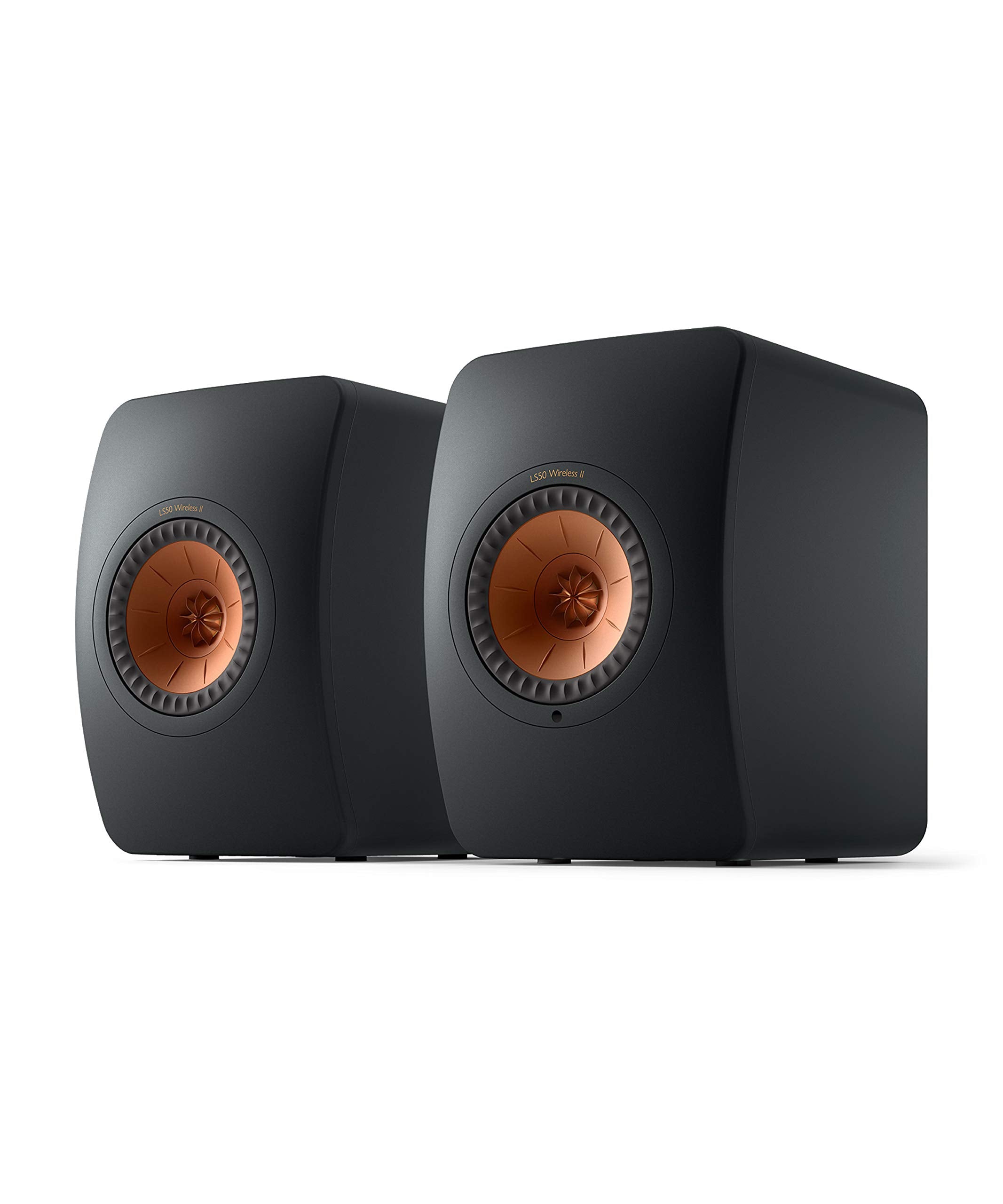 Kef Ls50 Wireless Ii Powered Bookshelf Speakers   Pair (Carbon Black)