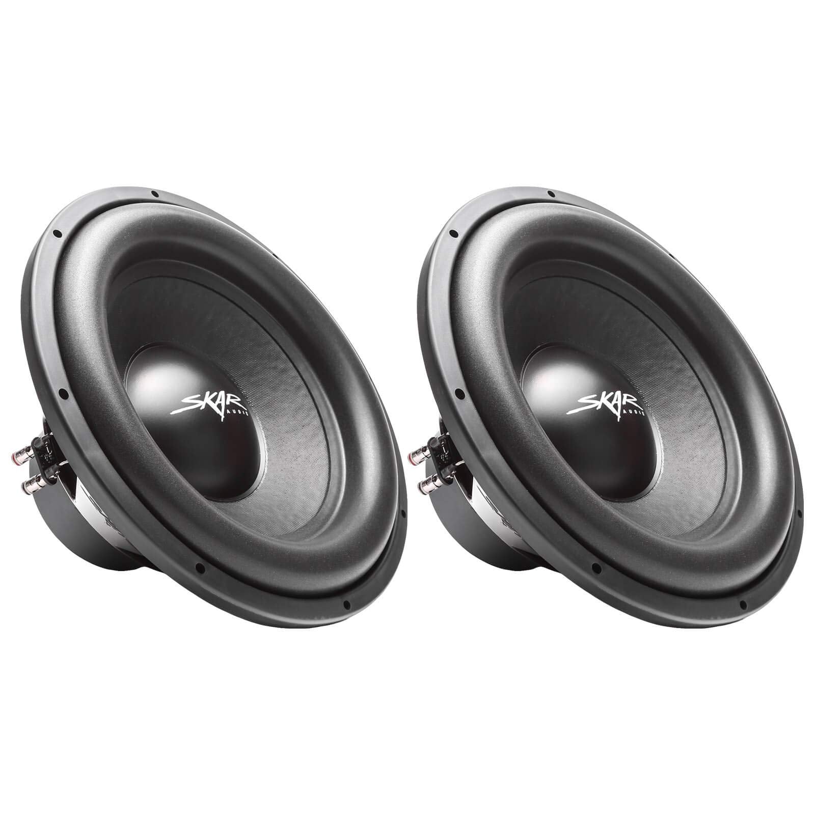 (2) Skar Audio Sdr-15 D4 15 1200W Max Power Dual 4 Ohm Car Subwoofers, Pair of 2
