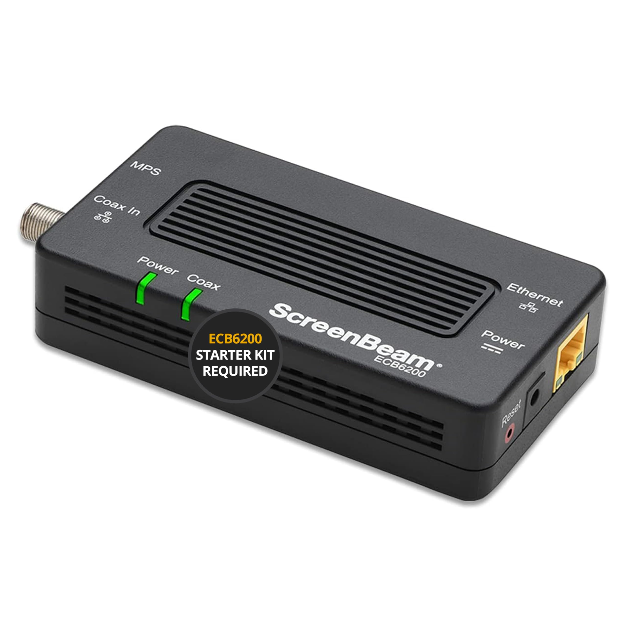 Screenbeam Bonded Moca 2.0 Network Adapter True 2.0 Gbps Ethernet Port For Ethernet Over Coax (1 Pack)   Extremely Fast Streamin