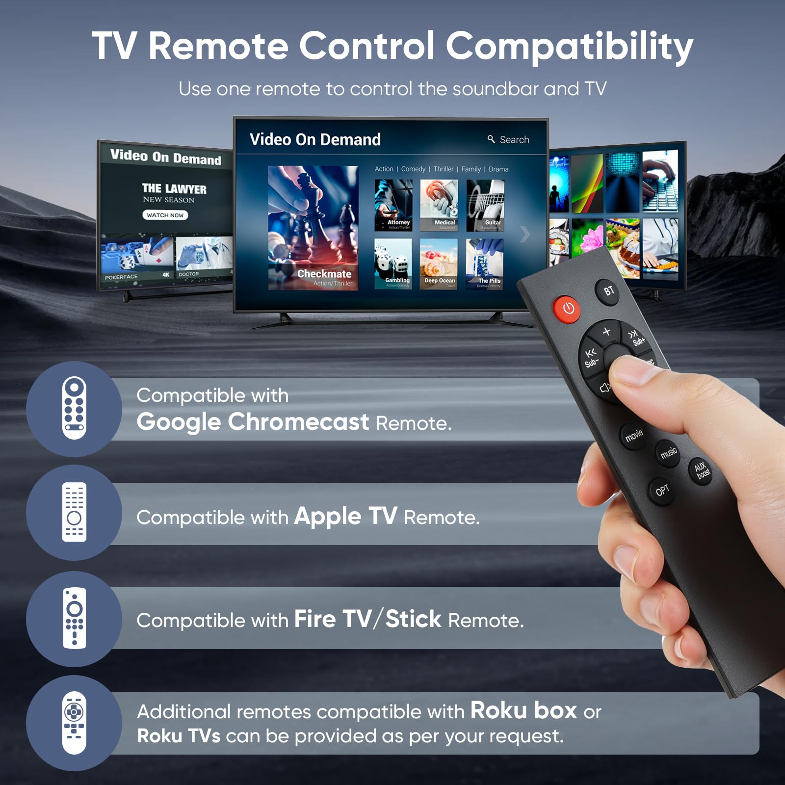 Saiyin 17 Inch Sound Bar For Smart Tv With Bluetooth 5.3/Optical/Auxiliary, Wall Mountable Soundbar For Tv With Sub Out Port, Du