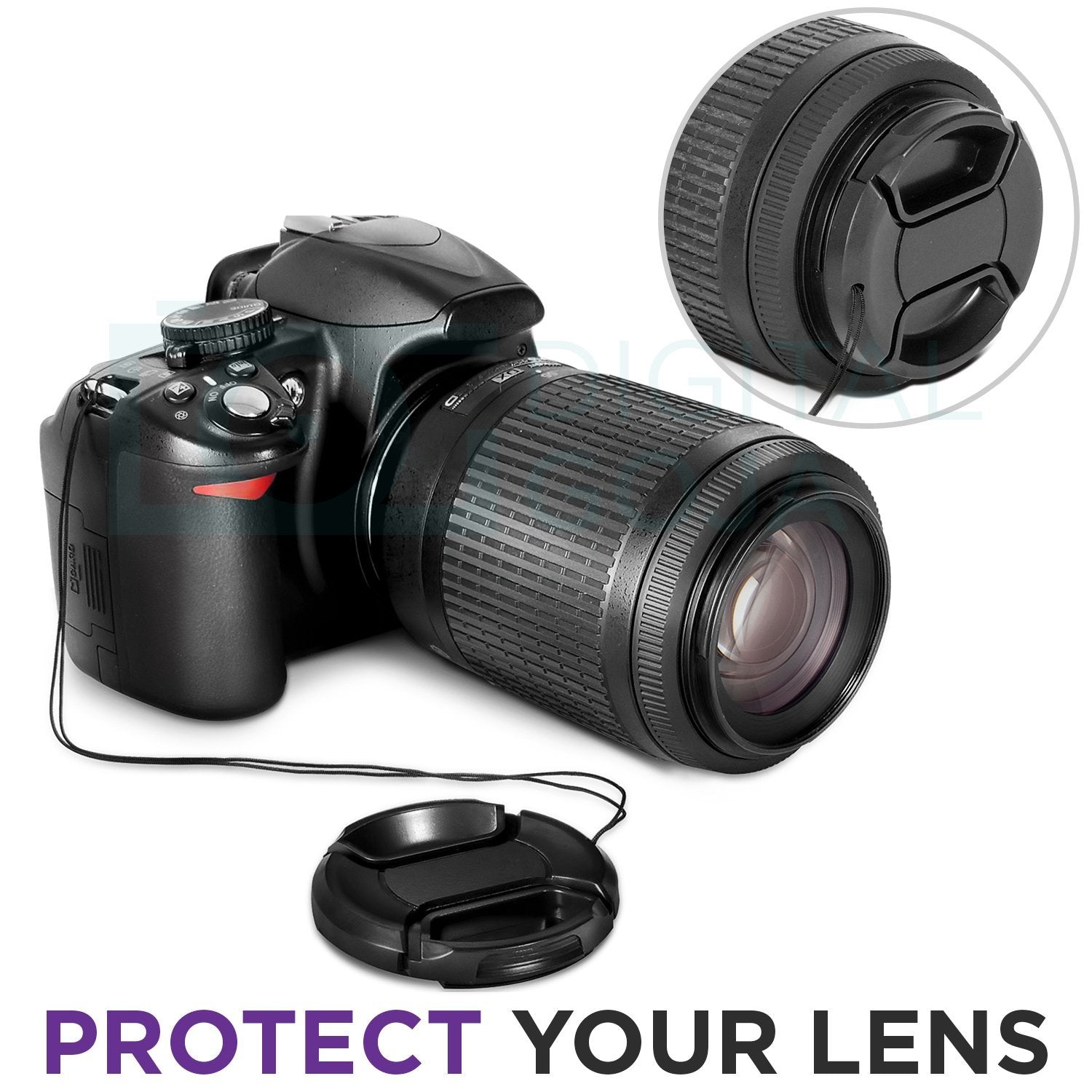 Altura Photo 58Mm Lens Cap   2 Pack Canon Lens Cap Cover For Eos Rebel T8I, T7, T7I, T6, T6I, T5, T5I, T3, Sl3, 90D, 80D, T100 W