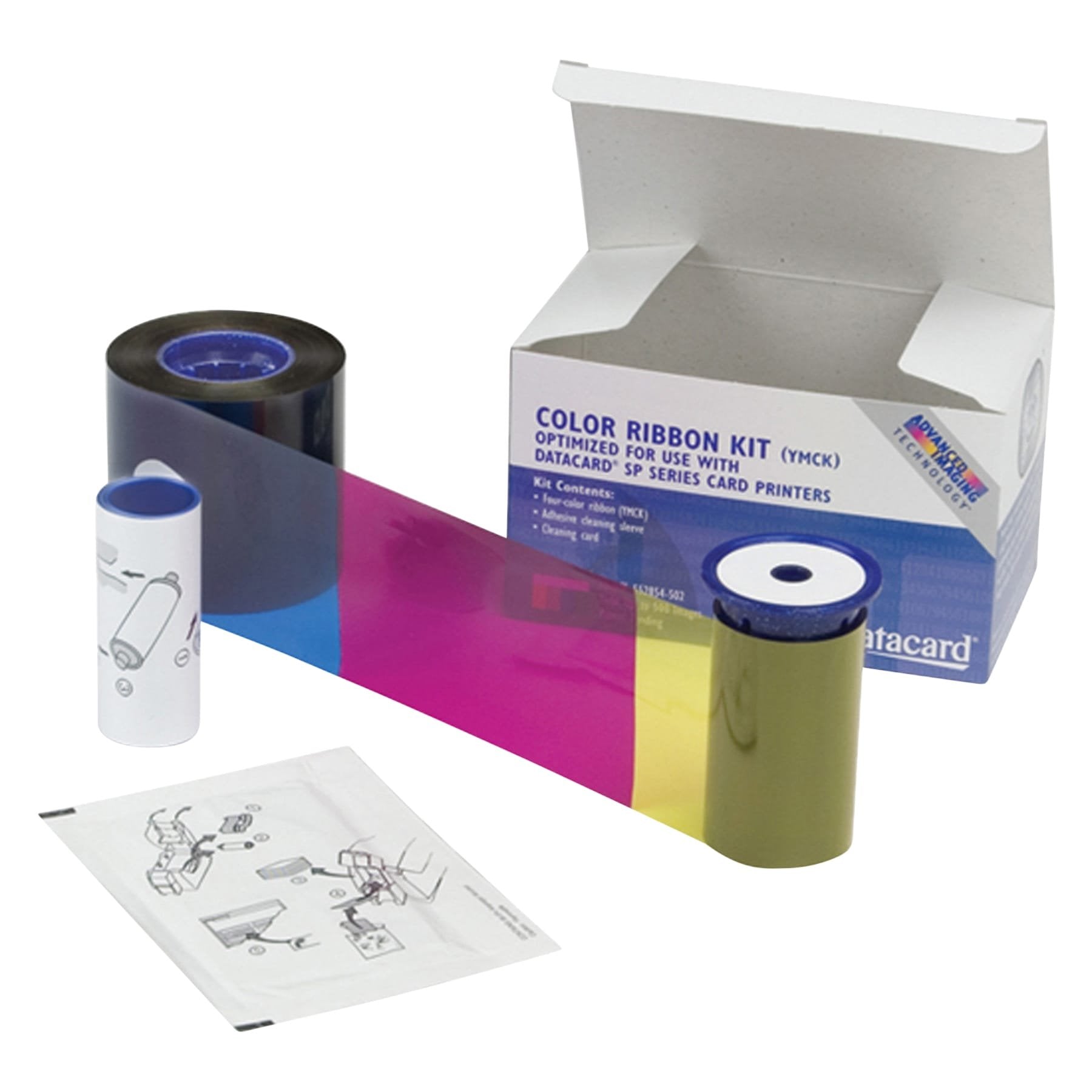 Datacard 534000 002 Color Ribbon & Cleaning Kit Ymckt 250 Prints (534000 002)