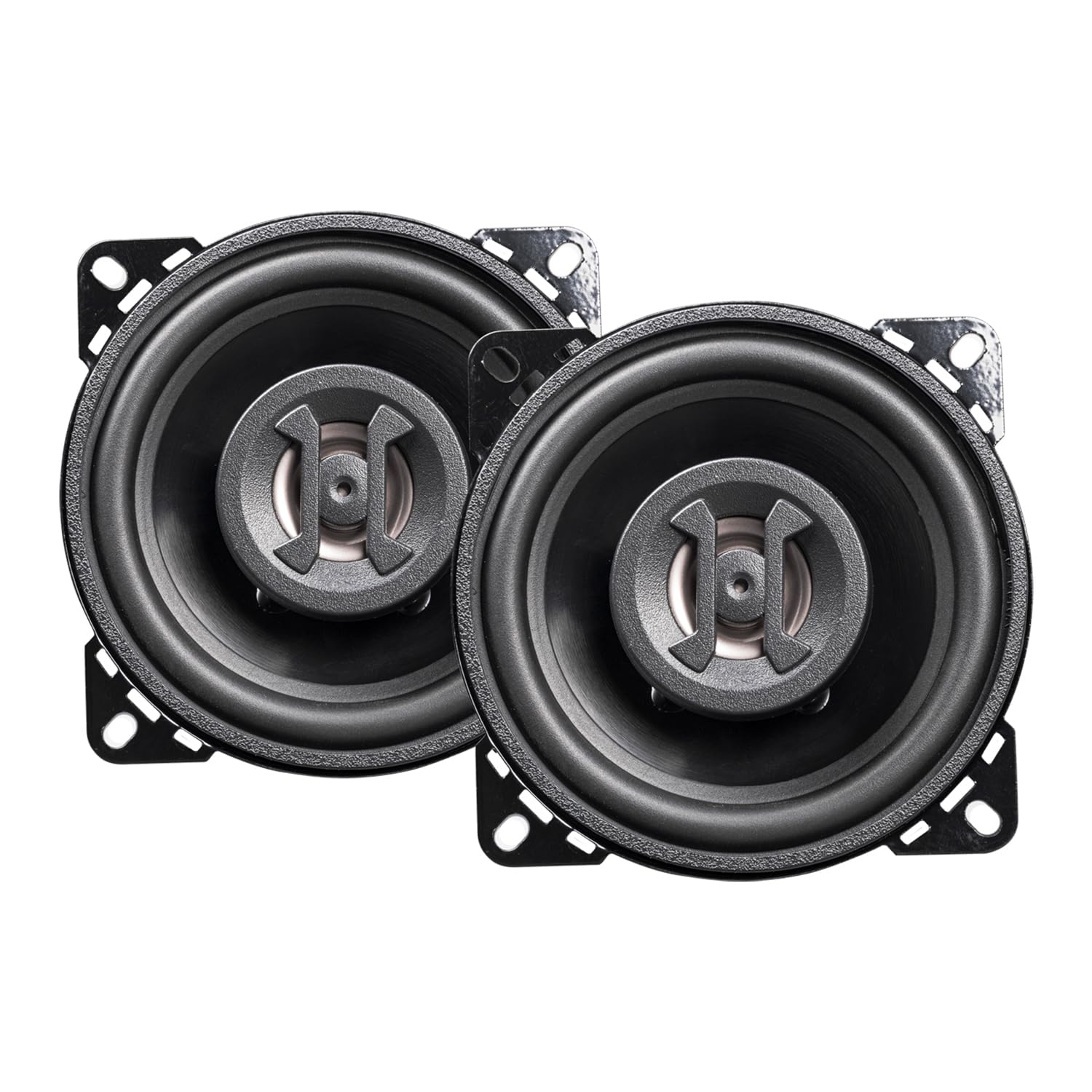 Hifonics Zs4Cx Zeus Coaxial Car Speakers (Black, Pair)   4 Inch Coaxial Speakers, 175 Watt, 2 Way Car Audio, Passive Crossover,