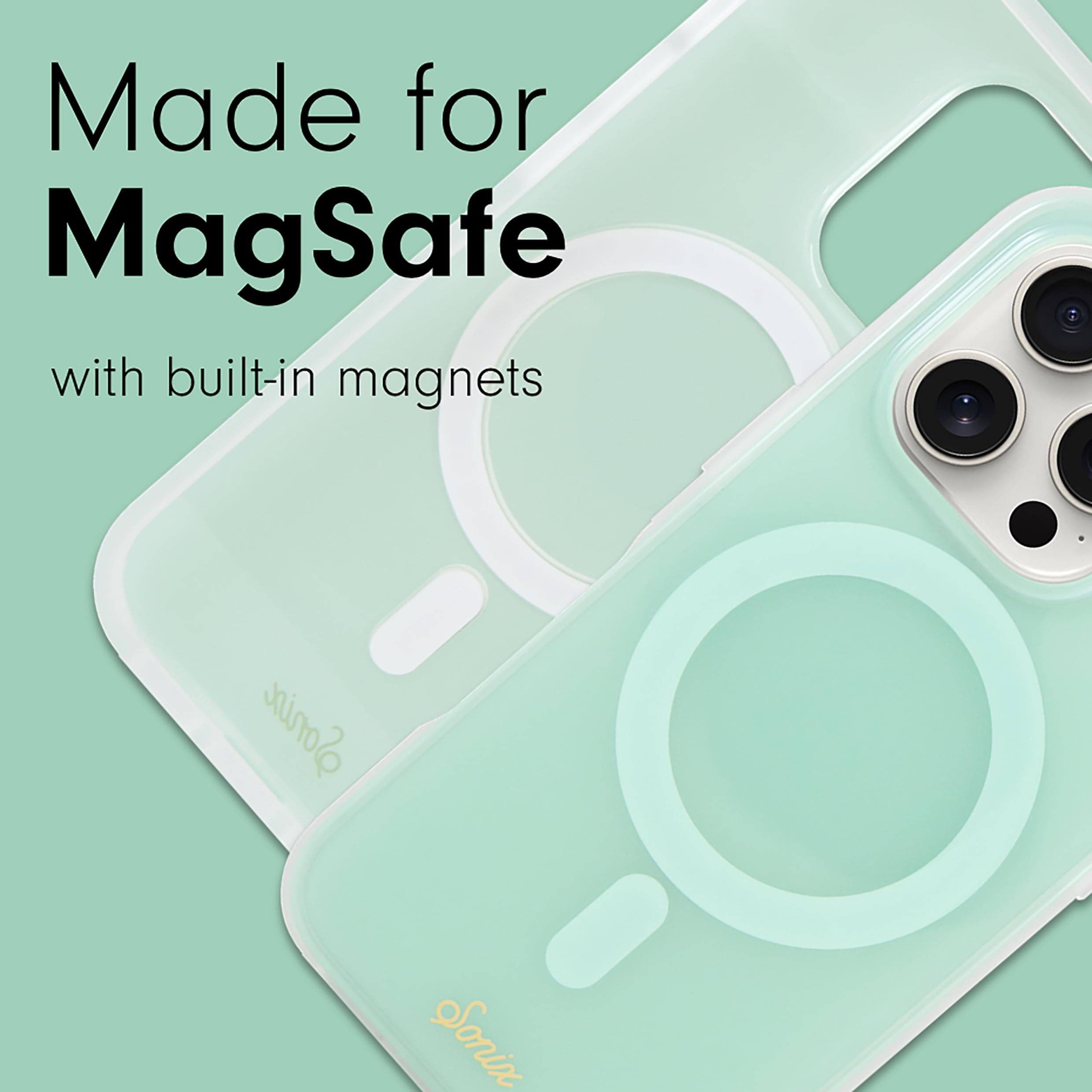 Sonix Case For Iphone 16 Pro Max | Compatible With Magsafe | 10Ft Drop Tested | Jelly Mint