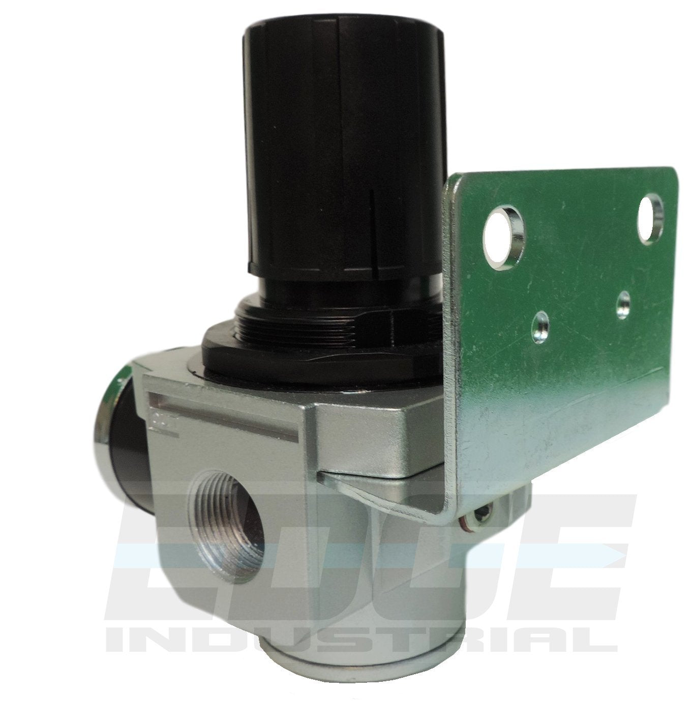 Heavy Duty High Flow 3/4'' In Line Compressed Air Pressure Regulator, 7 To 215 Psi Adjustable, Bracket, Gauge