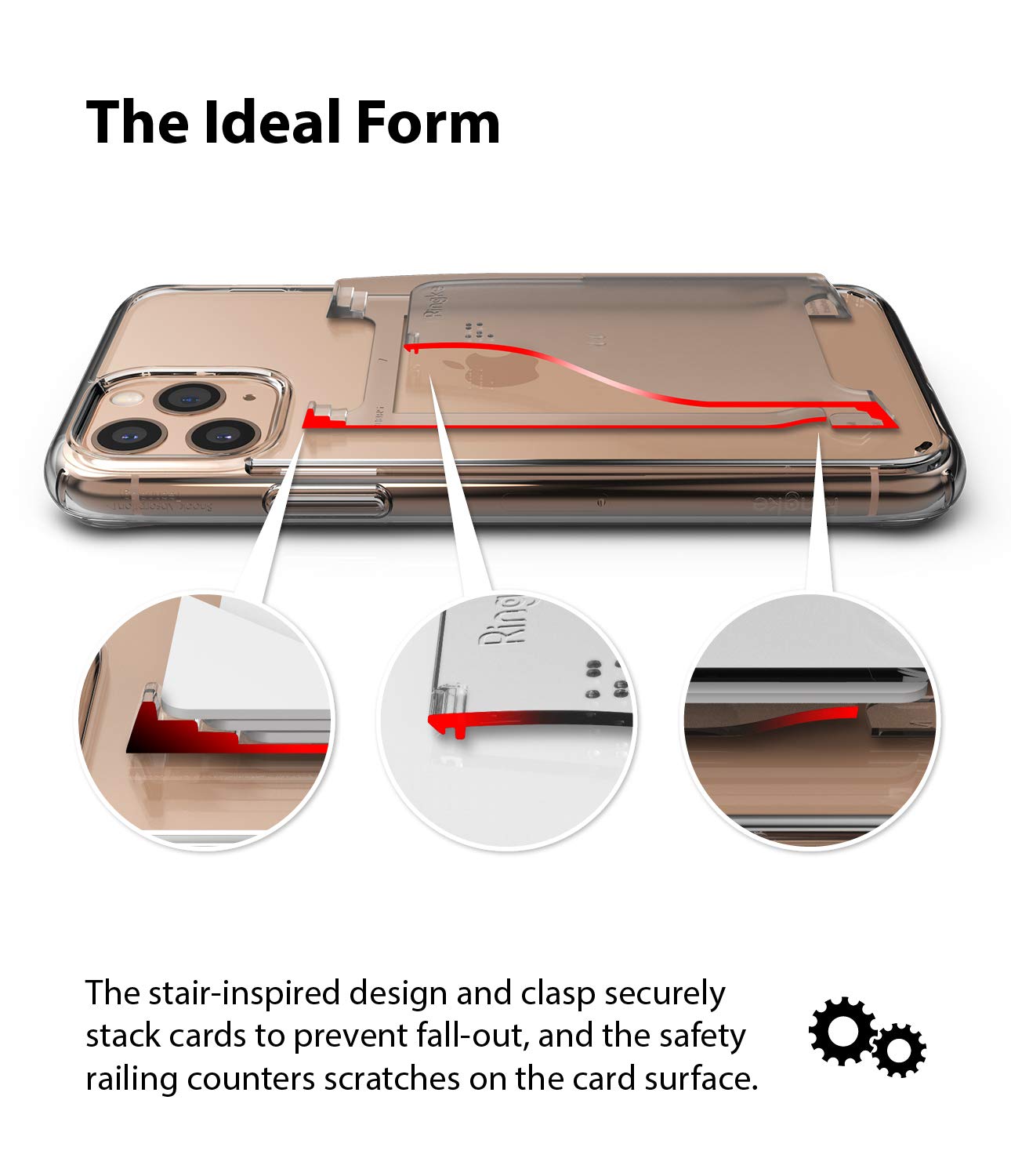 Ringke Slot Card Holder (2 Pack) Designed For Smartphones, Adhesive Stick On Wallet Case Minimalist Slim Hard Premium Credit Car