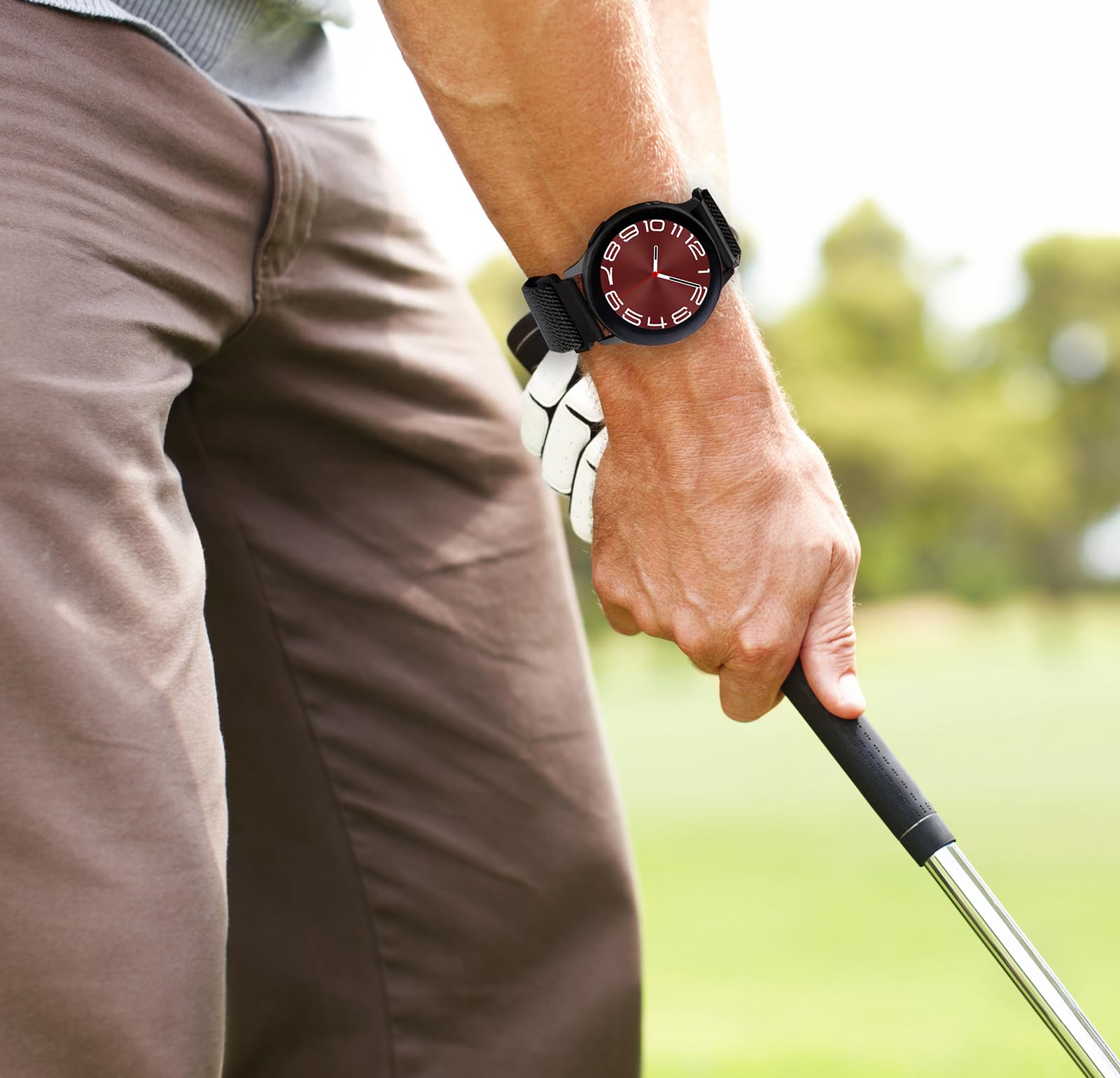 Olytop Elastic Bands For Samsung Galaxy Watch 5/4 Bands 44Mm 40Mm/5 Pro Band, Galaxy Watch 4 Classic Bands 46Mm 42Mm/Active 2 Wo