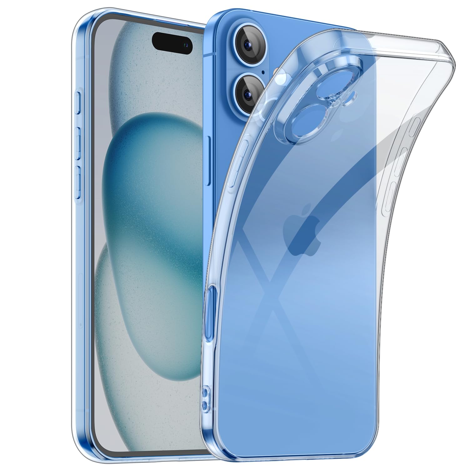 Shamo'S Clear Tpu Case For Iphone 16 Plus   Ultra Slim, Shockproof, Anti Yellowing, Scratch Resistant, Wireless Charging Compati