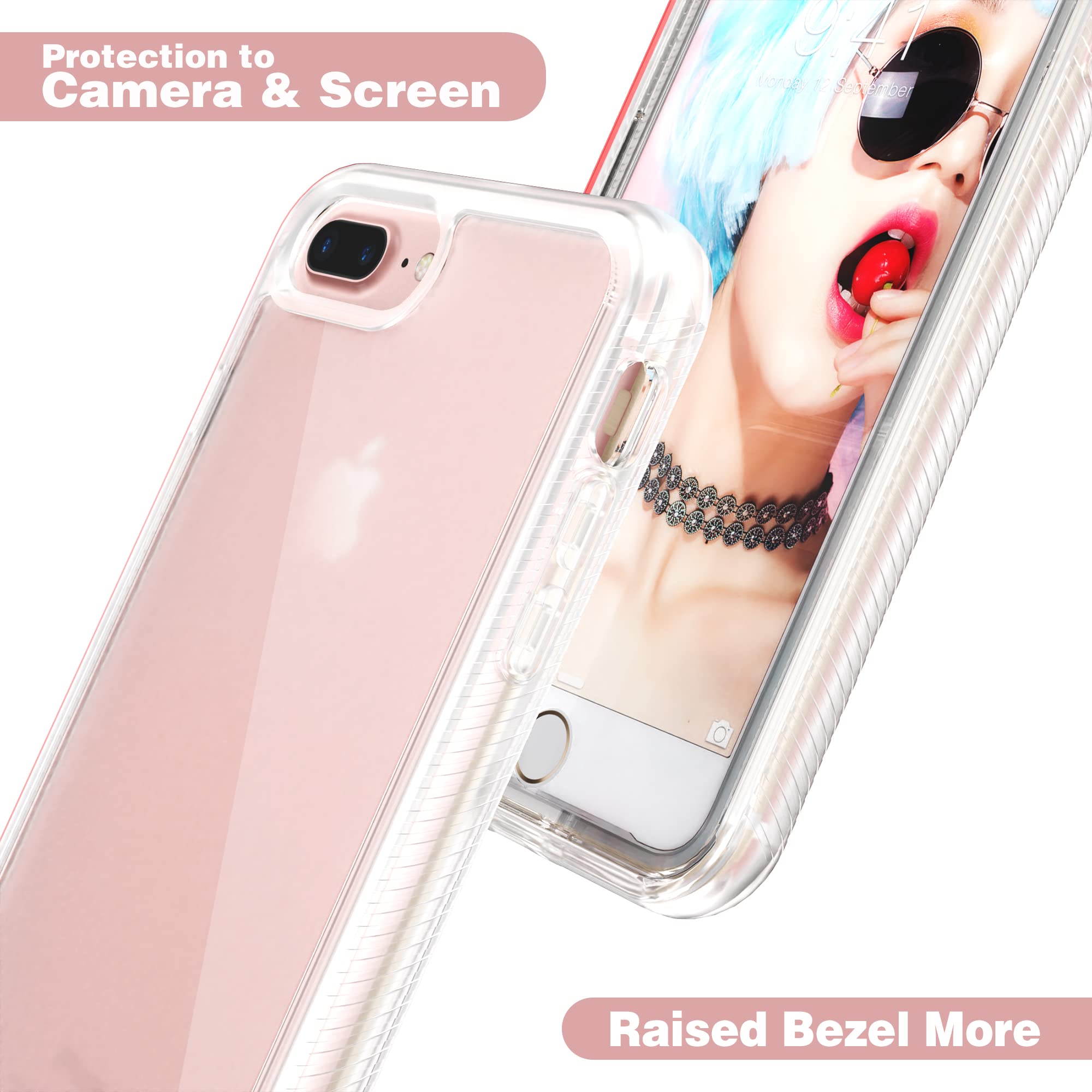 Idweel Iphone 8 Plus Case, Iphone 7 Plus Case, Full Body Durable Shockproof Case With Screen Protector Heavy Duty Shock Resistan