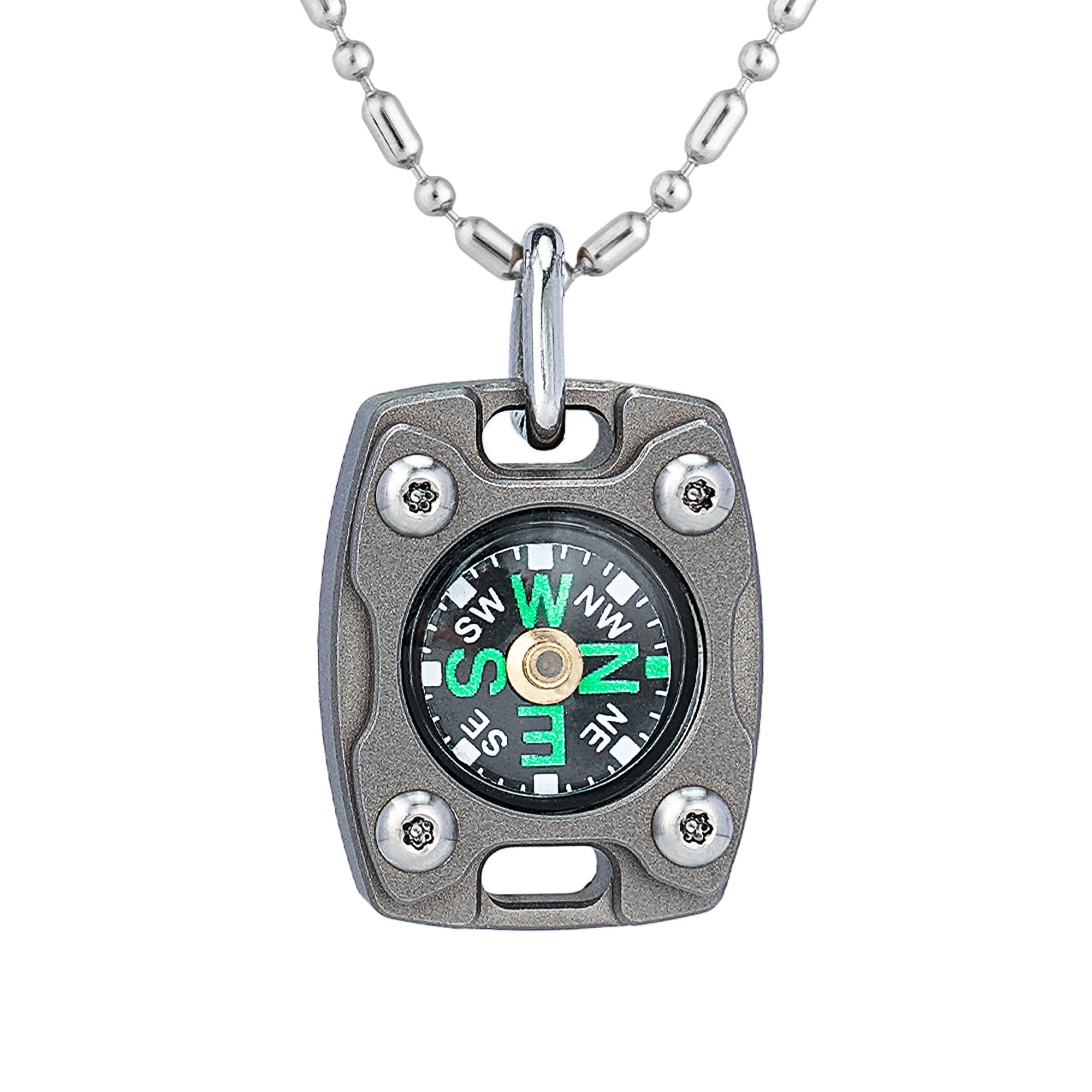 MecArmy CMP/CMP2 Mini Compass- Meaningful Graduation Birthday Gifts for Men Women, EDC Titanium/Brass/Copper Pocket Compass for 