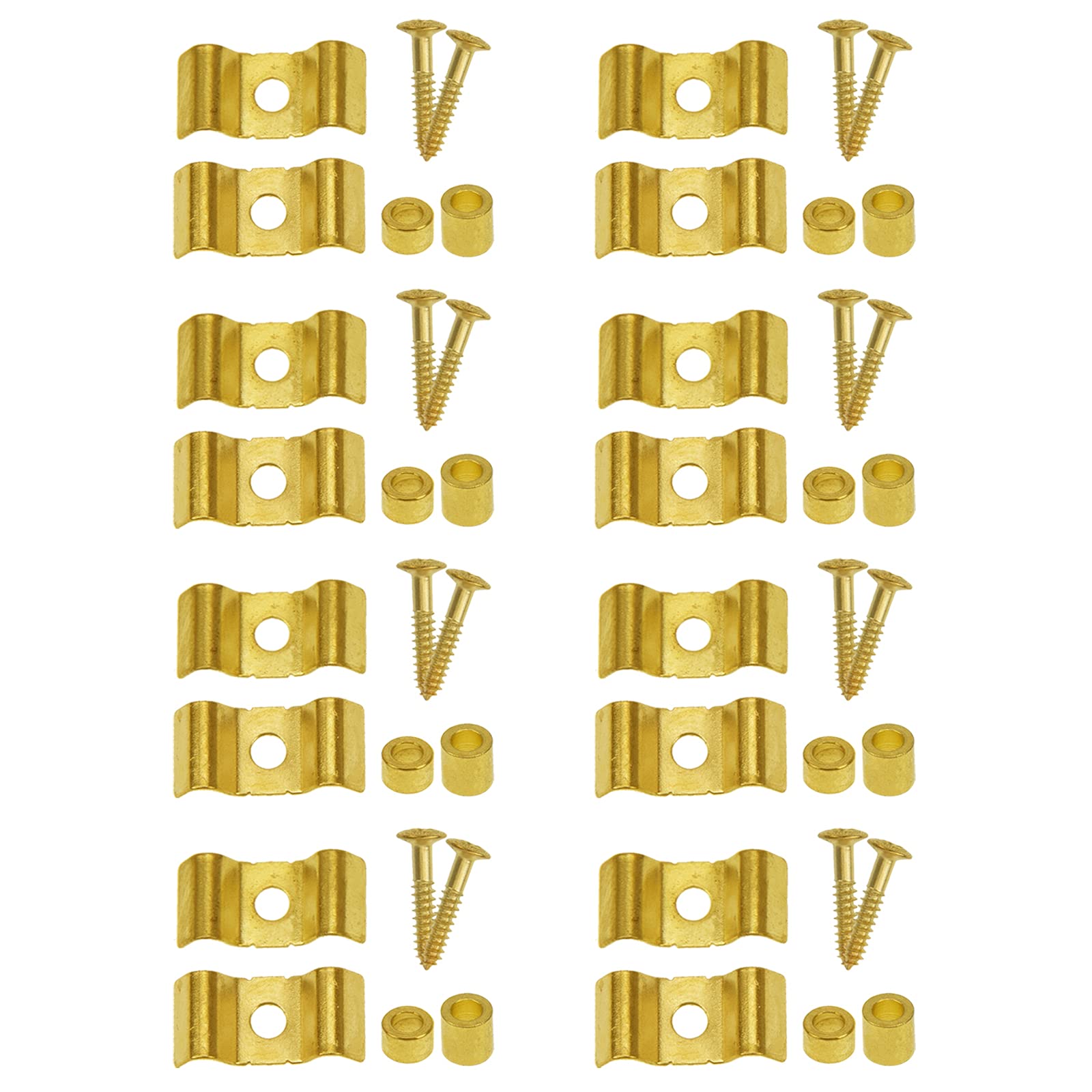 8Pairs Yootones Guitar String Trees String Retainer Guides Compatible With Strat Tele Style Electric Guitar Bass Parts Replaceme