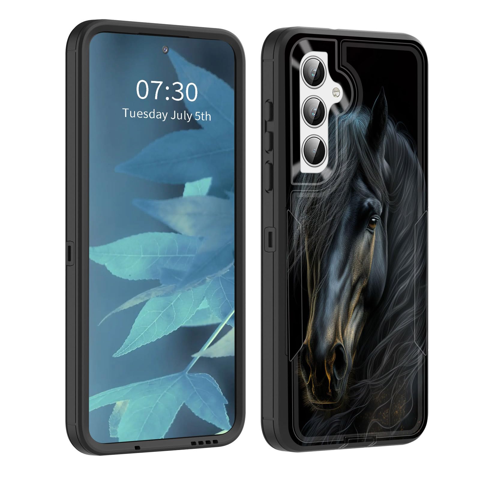 Bfukvou For Galaxy S25 Case, Dust-Proof Port Cover, Full Body Silicone Rubber Covered, Non-Slip Drop-Proof Phone Case For Samsun